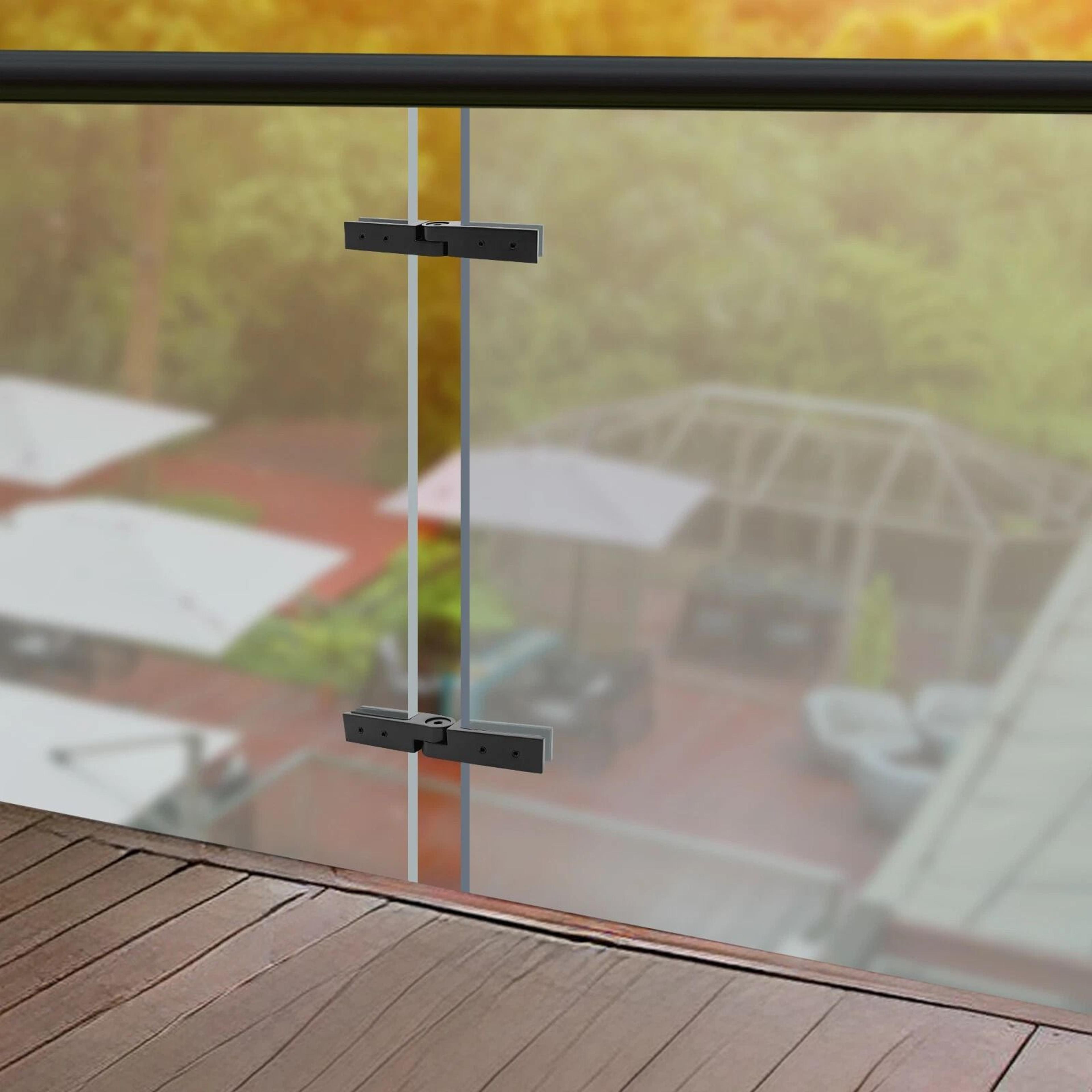 glass railing clamp set adjustable stainless steel glass clamp for panels