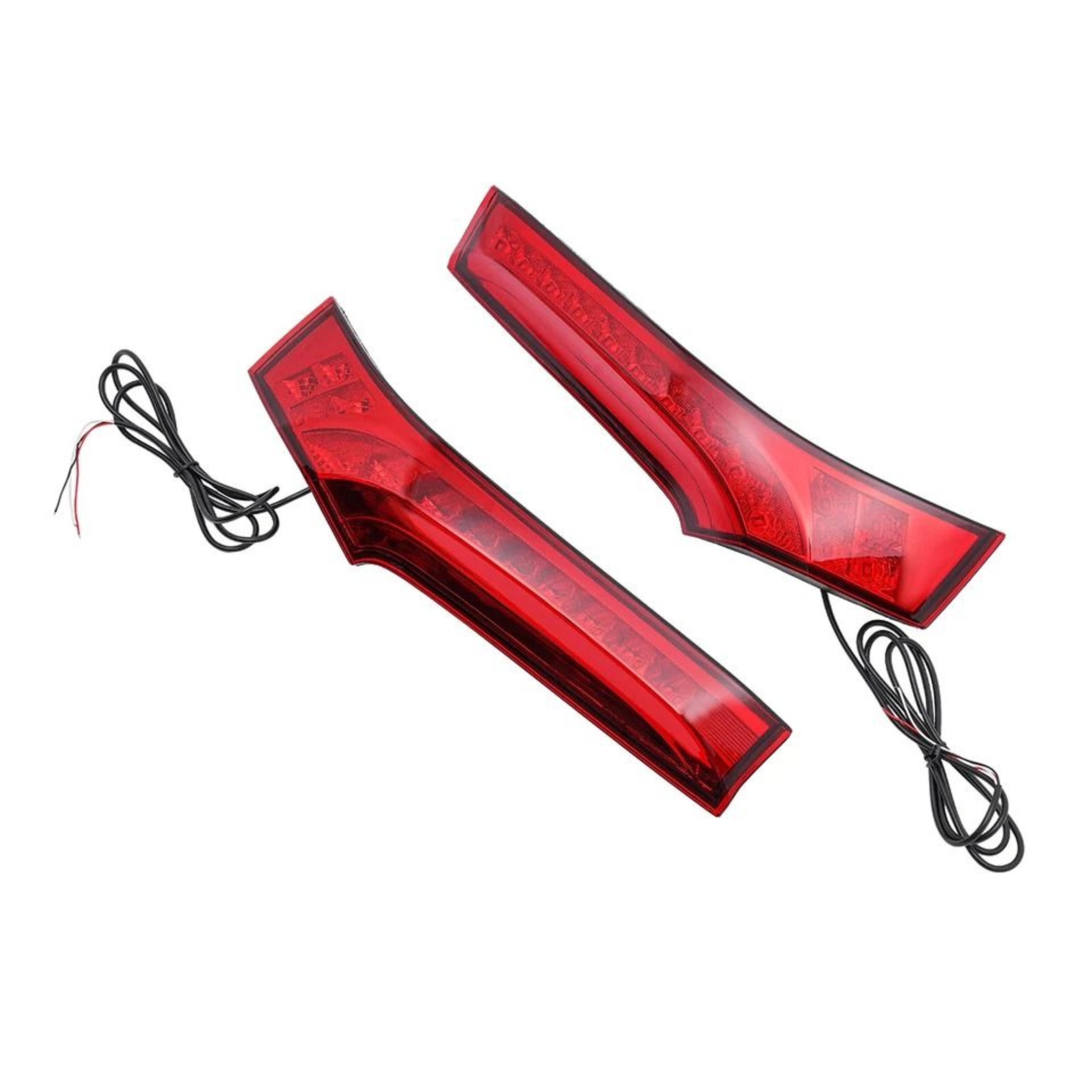 led rear trunk pillar tail lights pair for honda fit driver passenger
