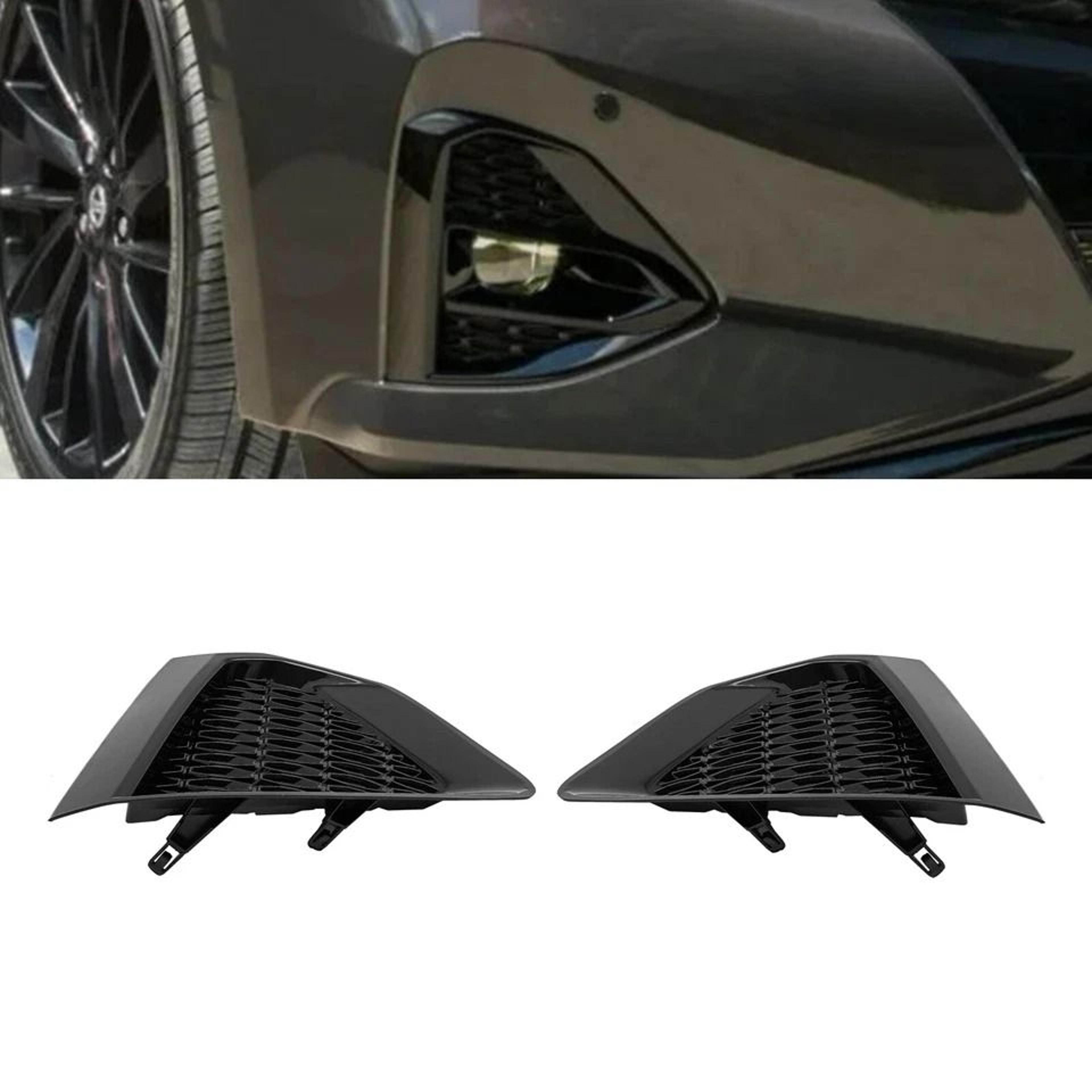 nissan maxima front bumper fog light cover pair