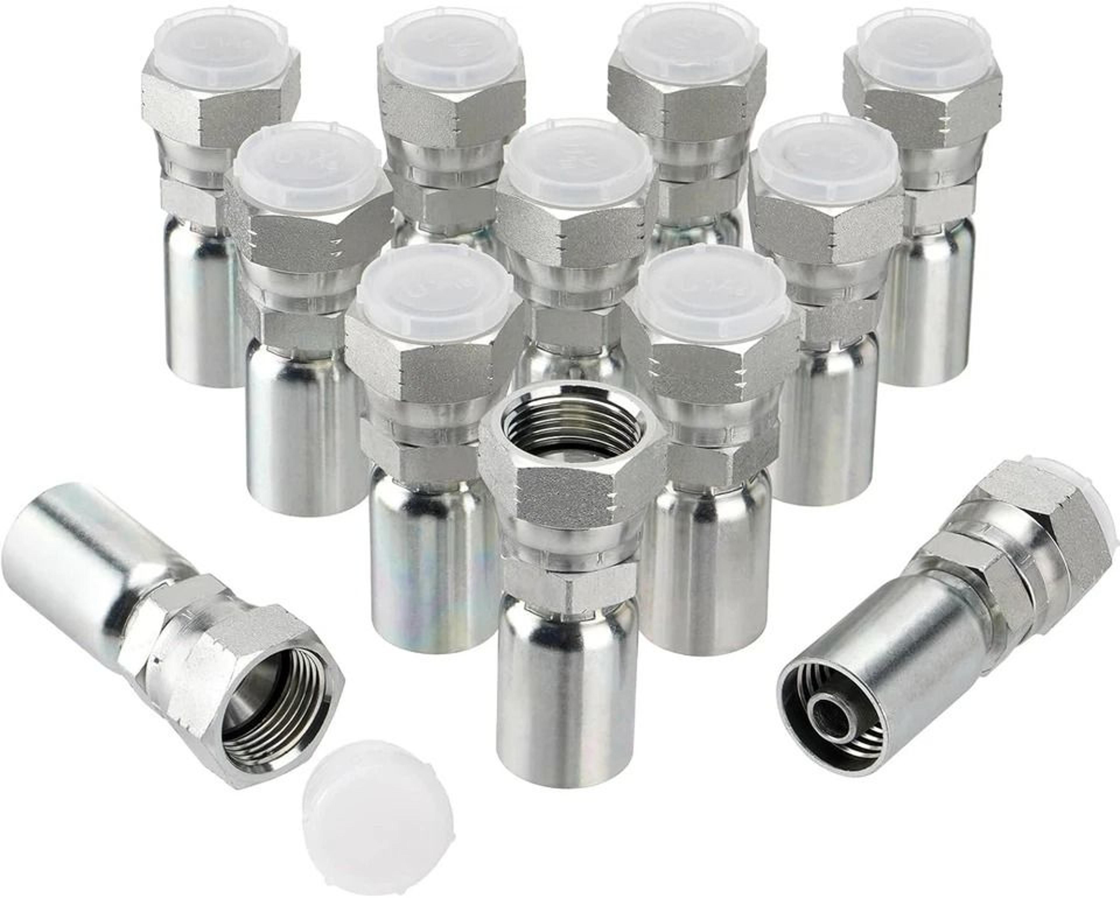premium hydraulic hose fittings female swivel crimp connectors