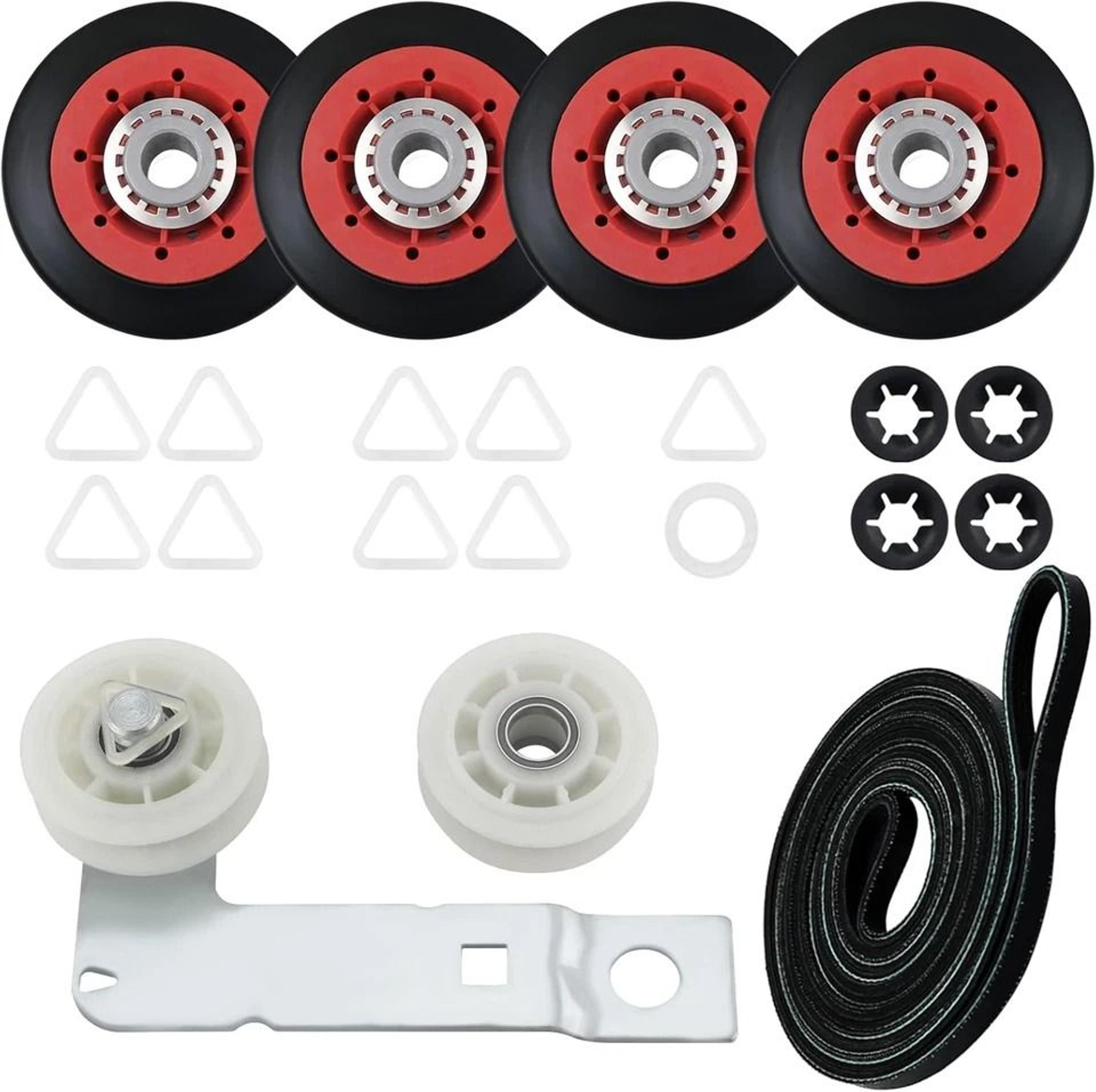 premium maytag whirlpool dryer repair kit with idler pulley & belt