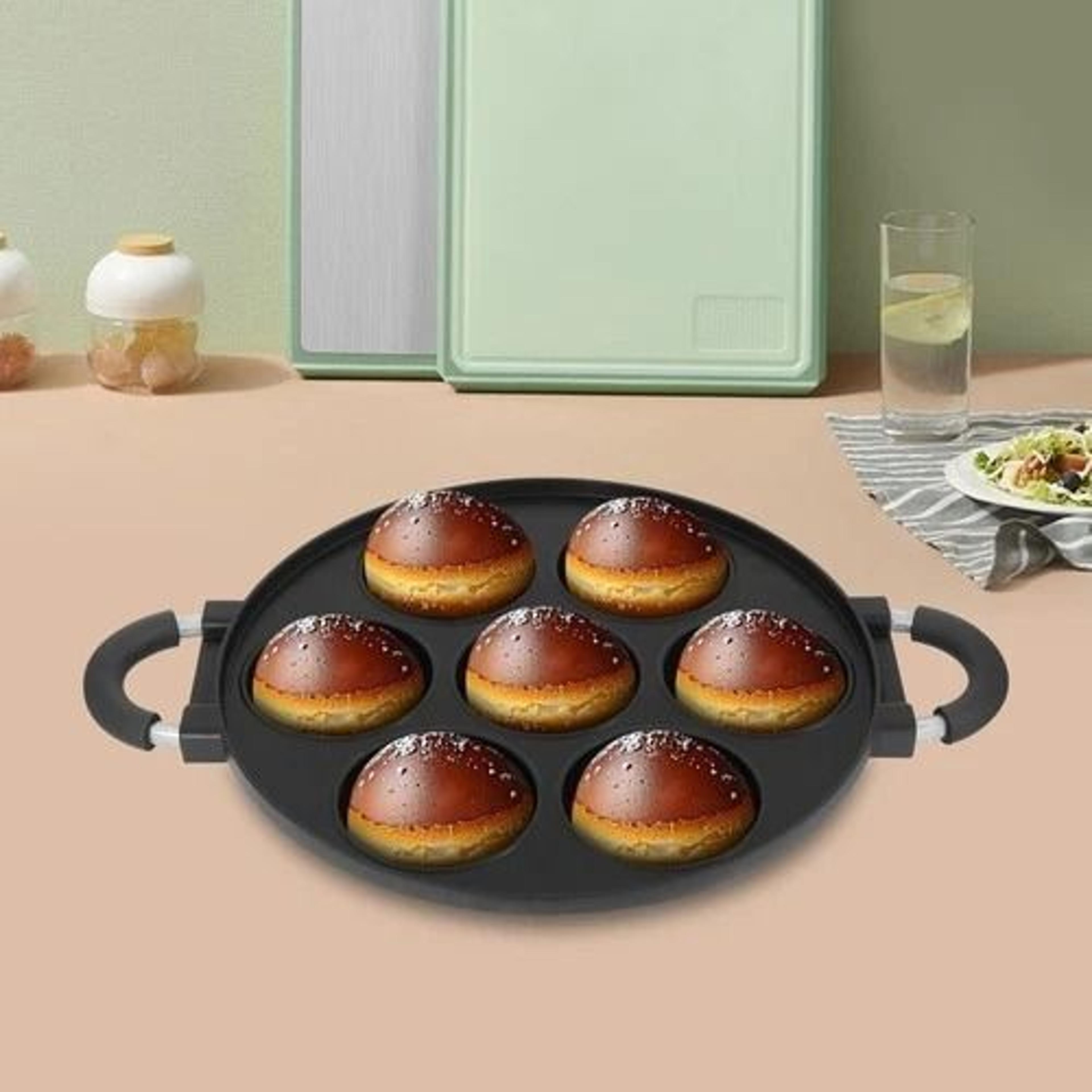 cast iron omelette pan non stick breakfast pancake maker