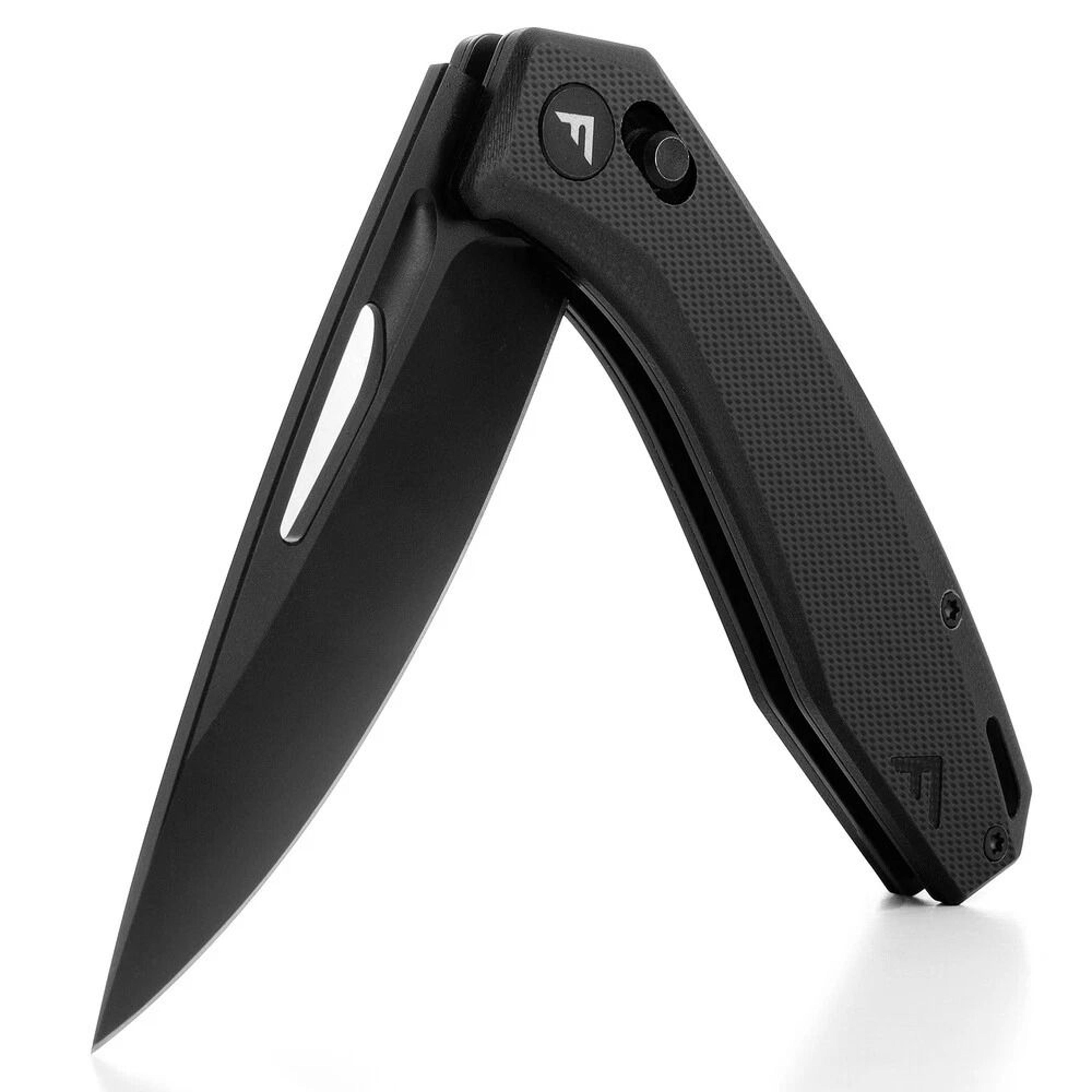tactical axis lock edc folding pocket knife steel blade with g10 handle & pocket clip