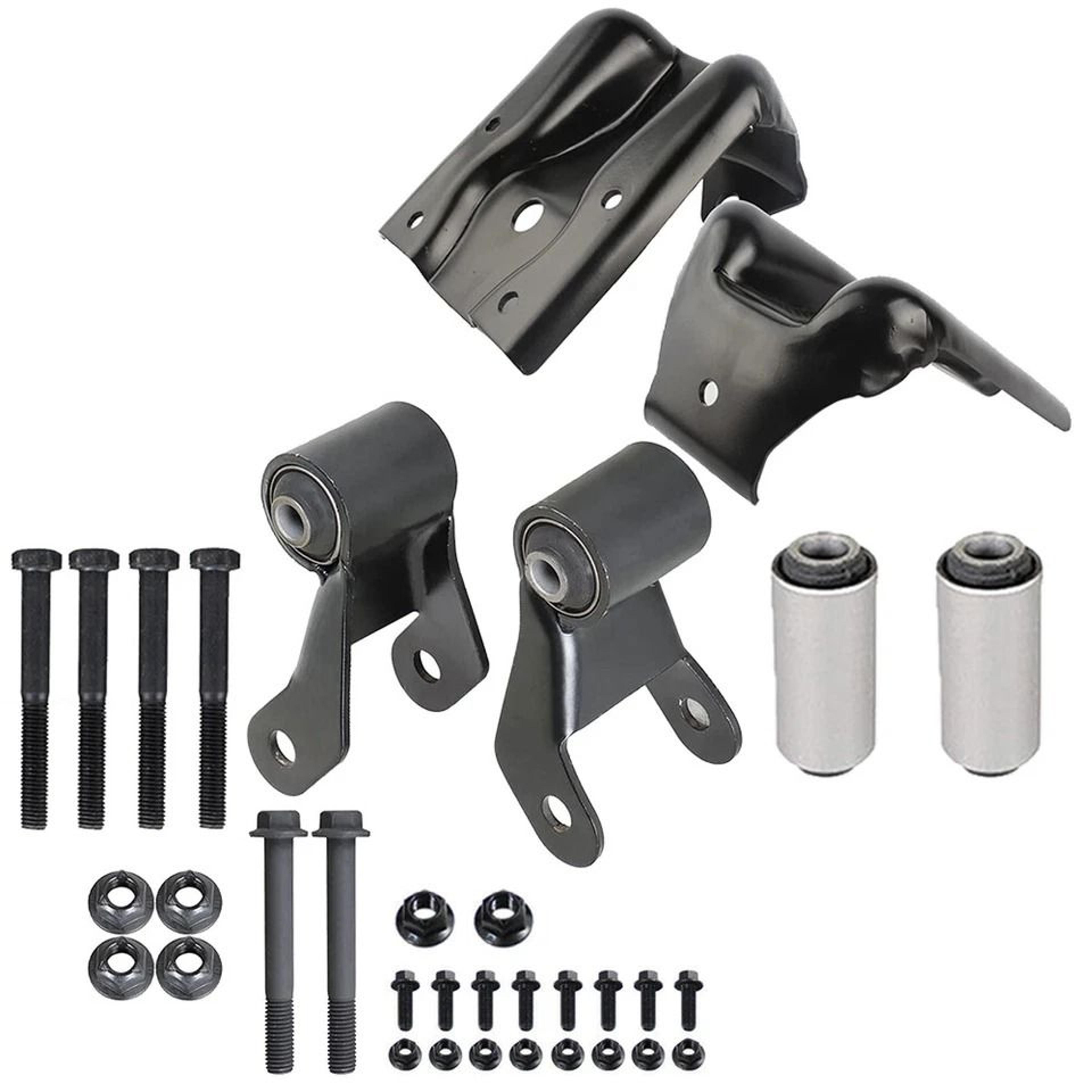 rear leaf spring hanger bracket & gmc sierra shackle kit for chevy silverado suspension parts