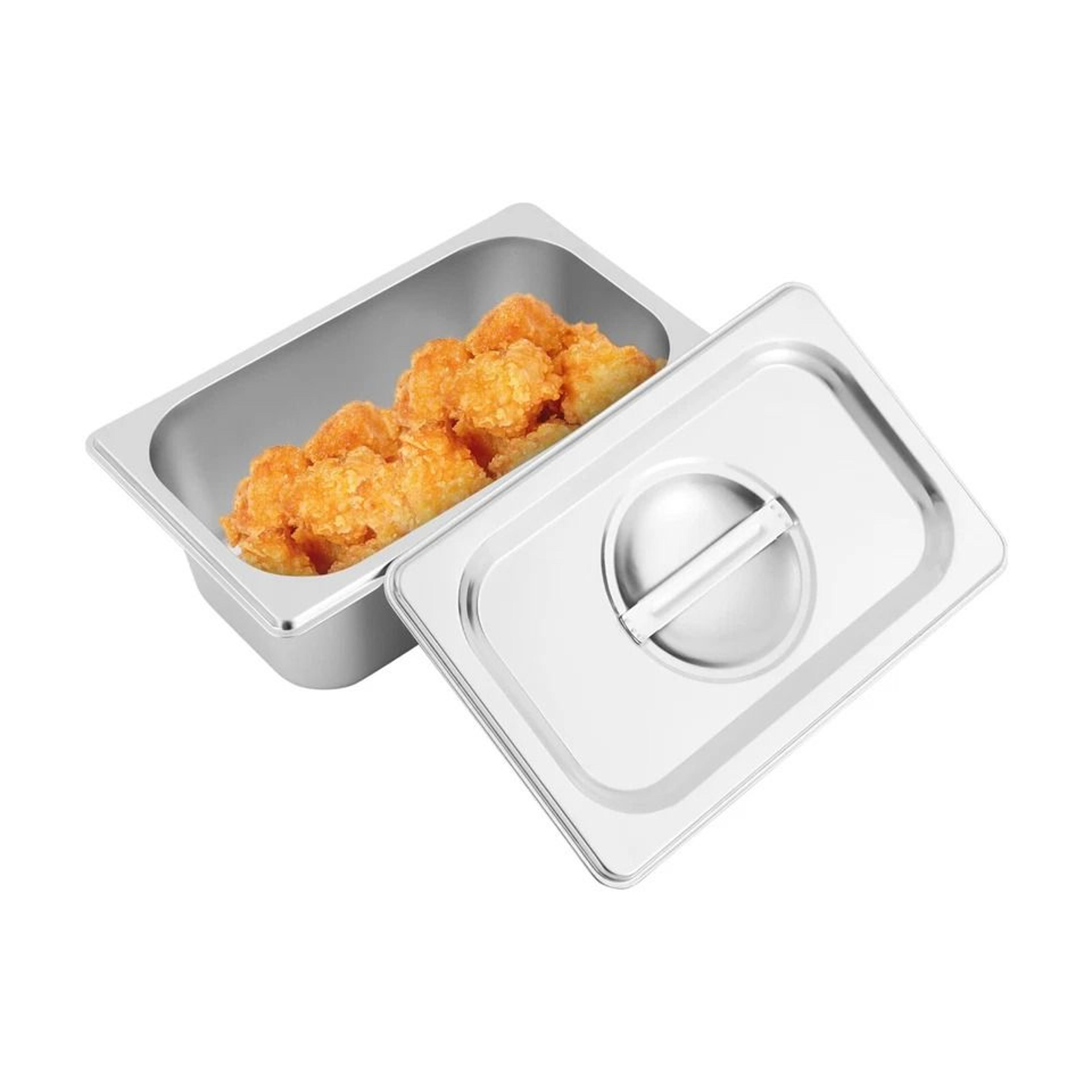 premium stainless steel food storage containers stackable trays with lids, durable kitchen storage