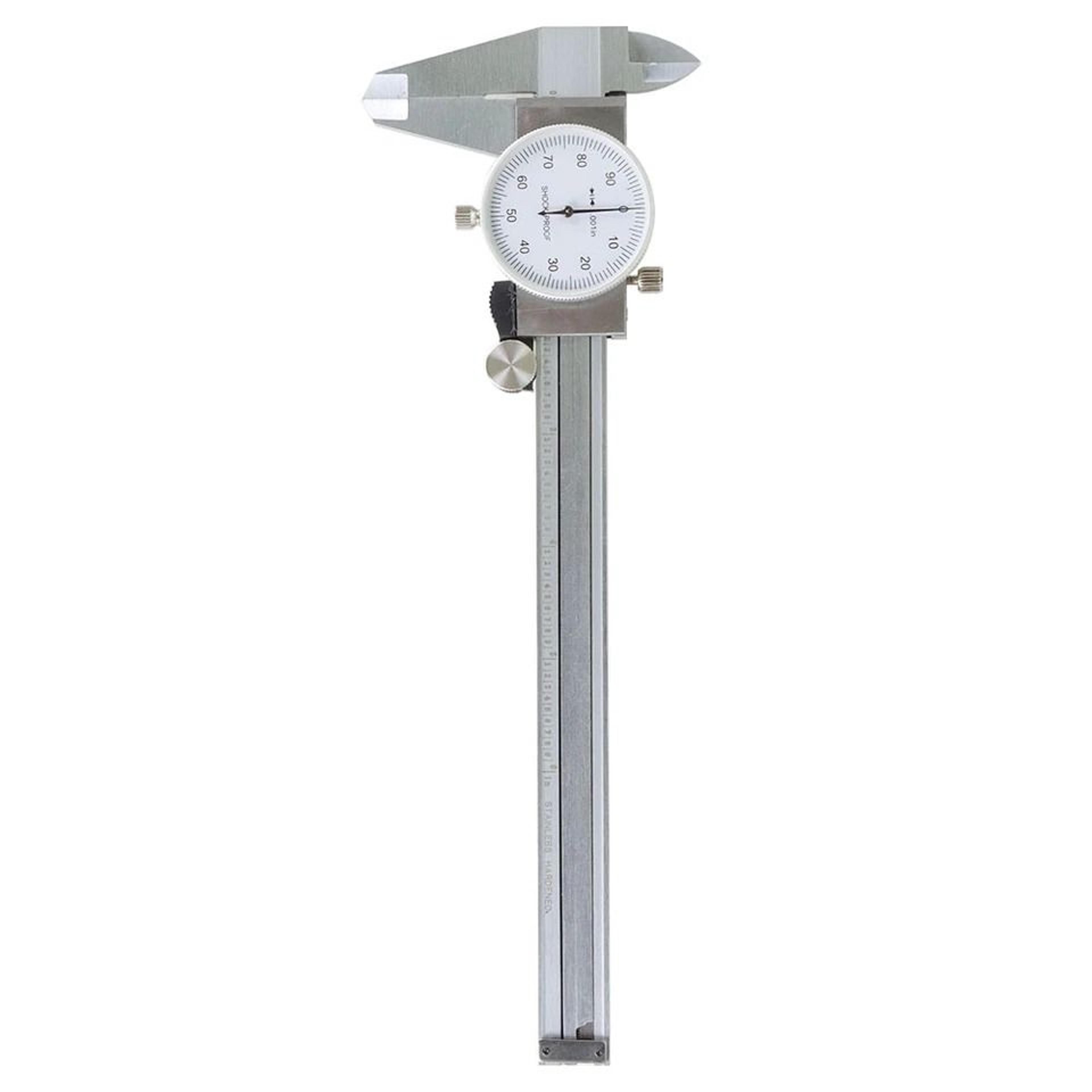 premium dial caliper stainless steel accuracy dial gauge with shockproof design & protective case