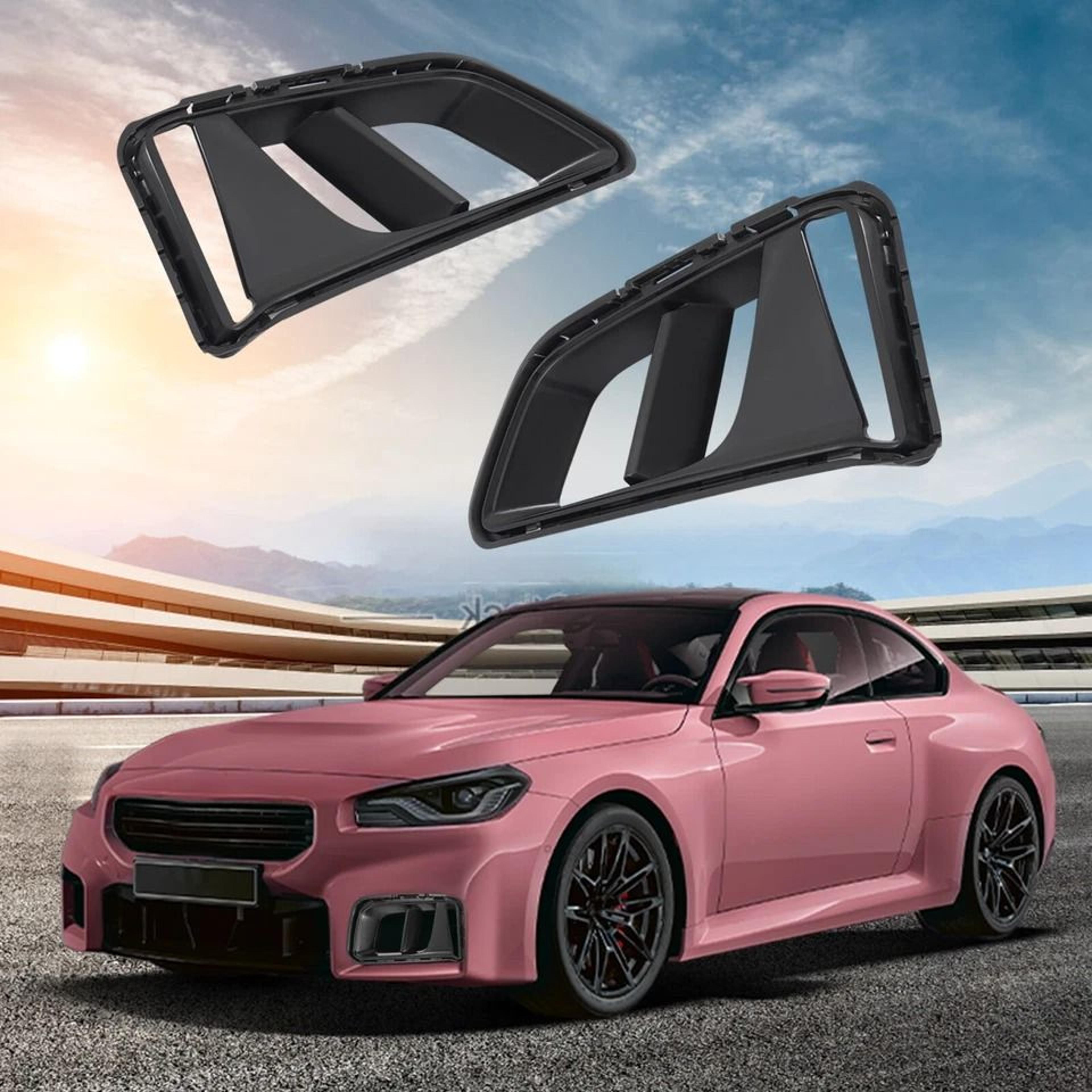 premium front fog light cover set for chevrolet camaro left & right