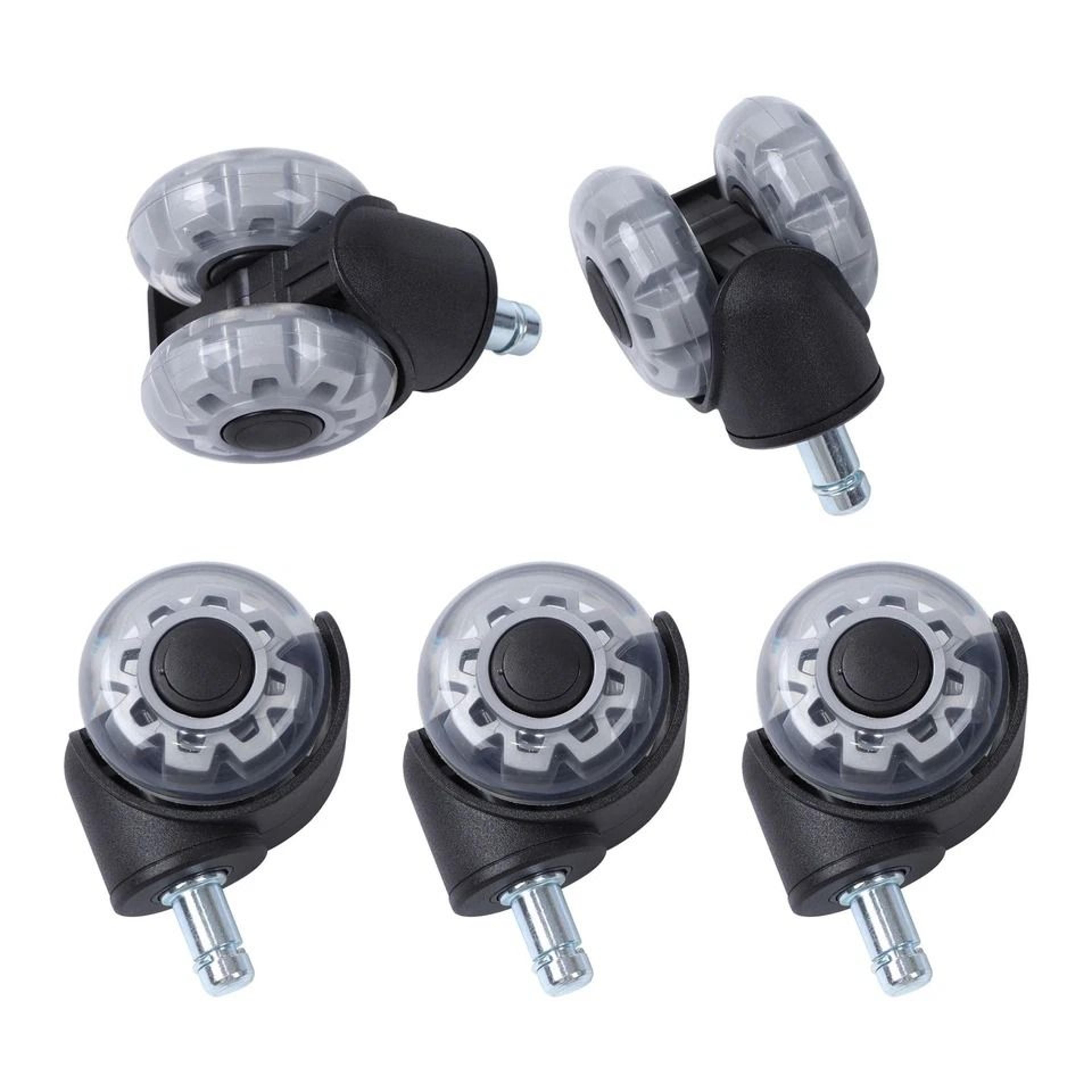 chair casters smooth office chair replacement wheels with rubber swivel