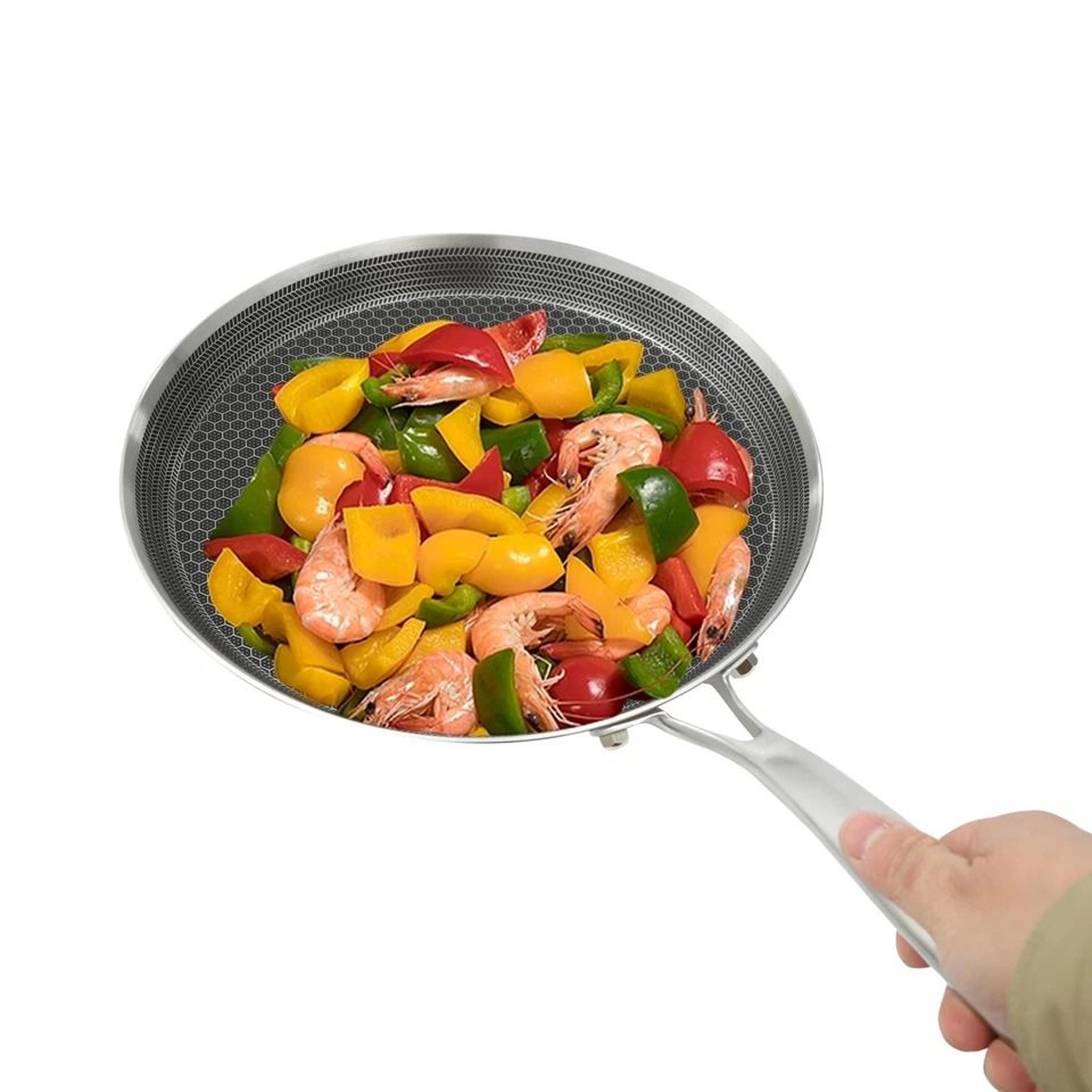 stainless steel nonstick crepe pan pancake skillet