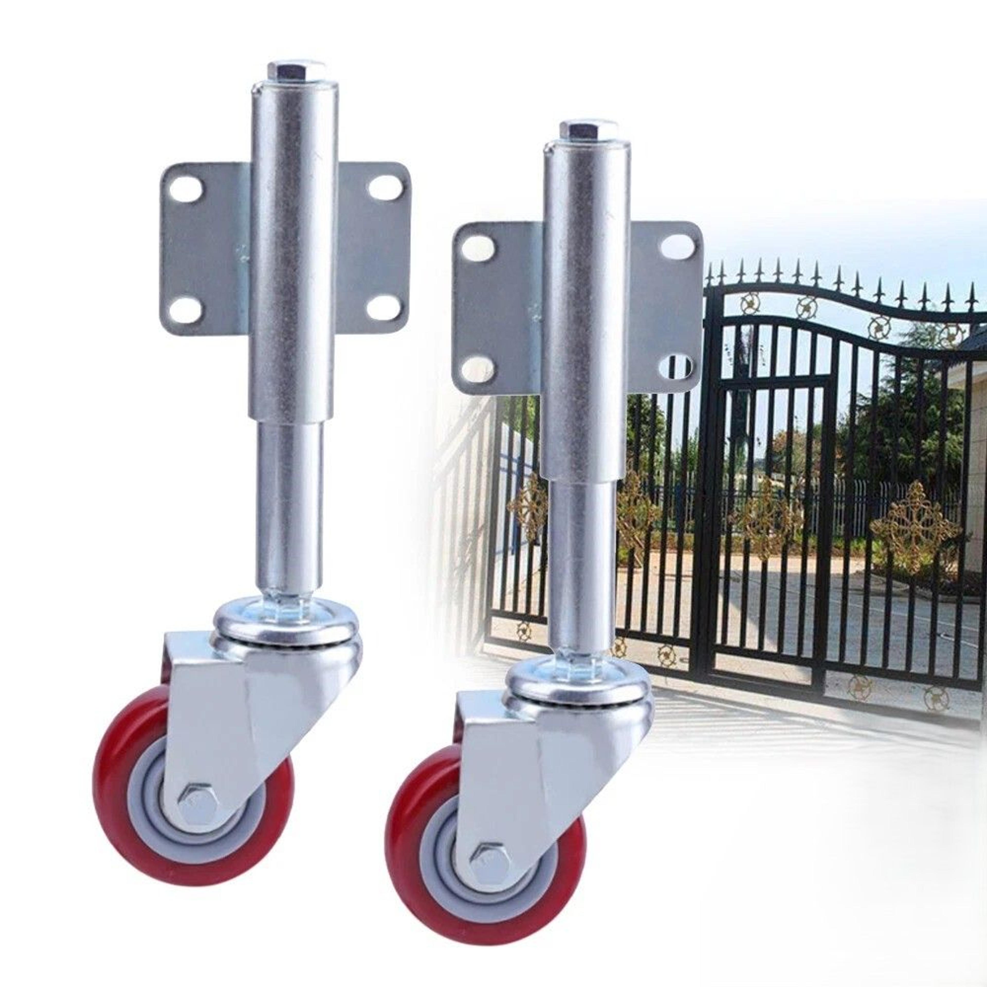 heavy duty spring loaded gate caster wheel for wood & chainlink gates