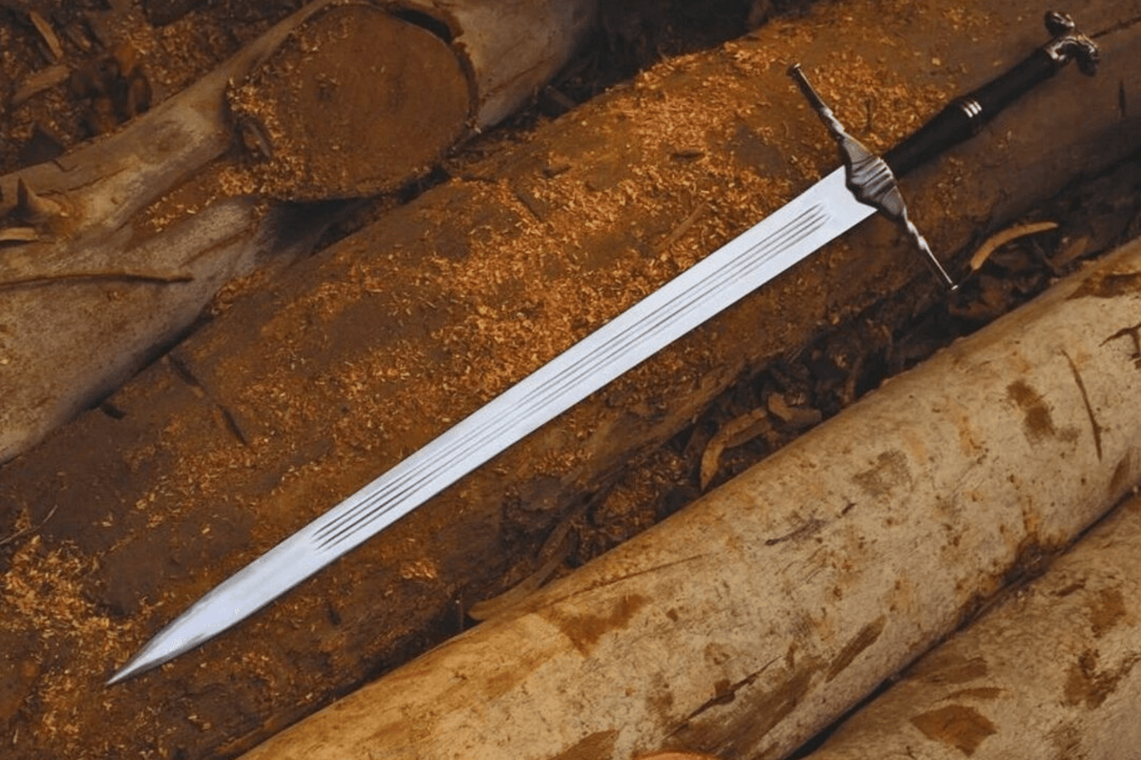 witcher-inspired display sword | 38 inch feline and griffin fantasy decorative collectible