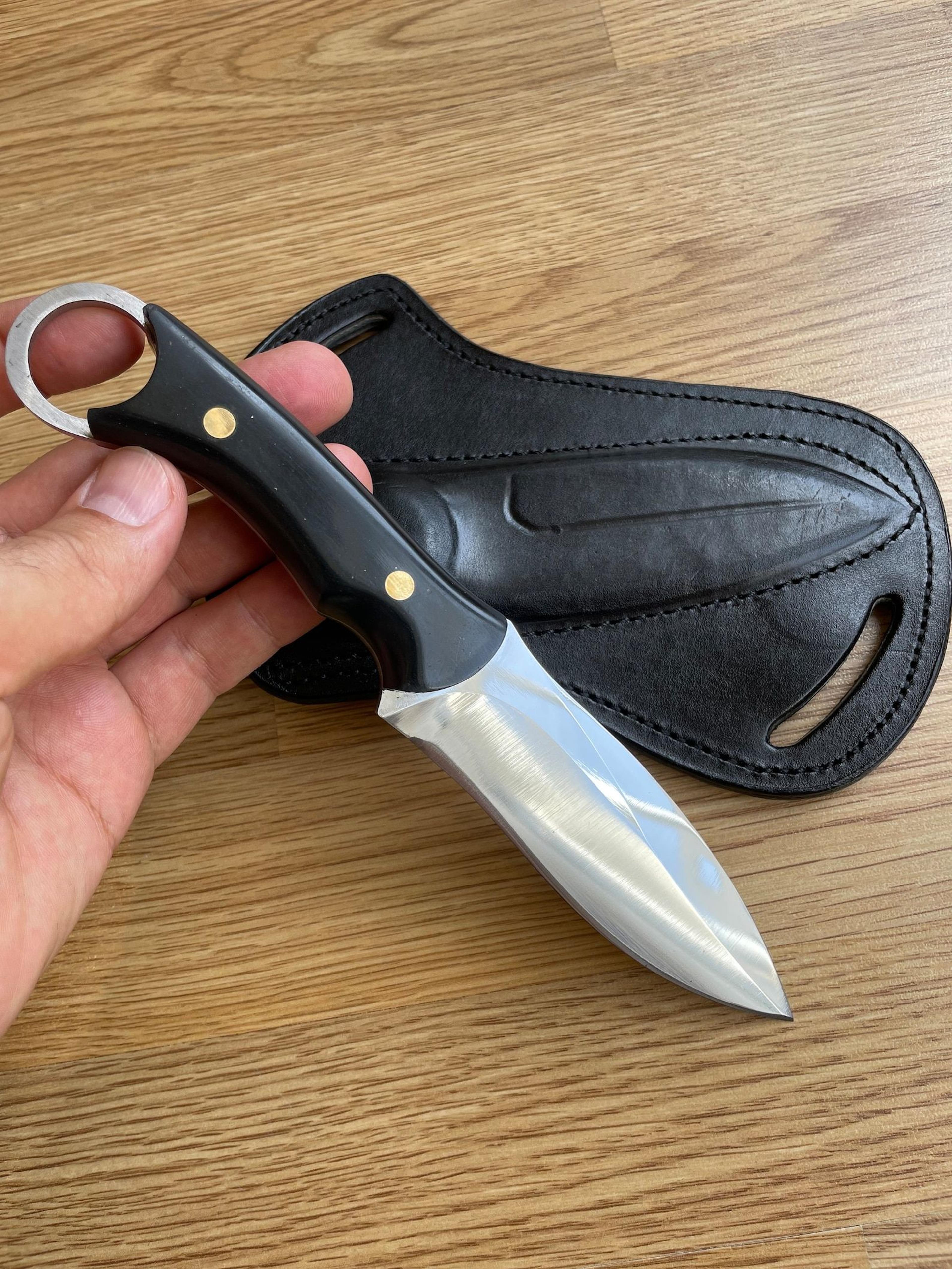 compact camping hunting knife with full tang outdoor utility design | wedding gift | boy friend gift