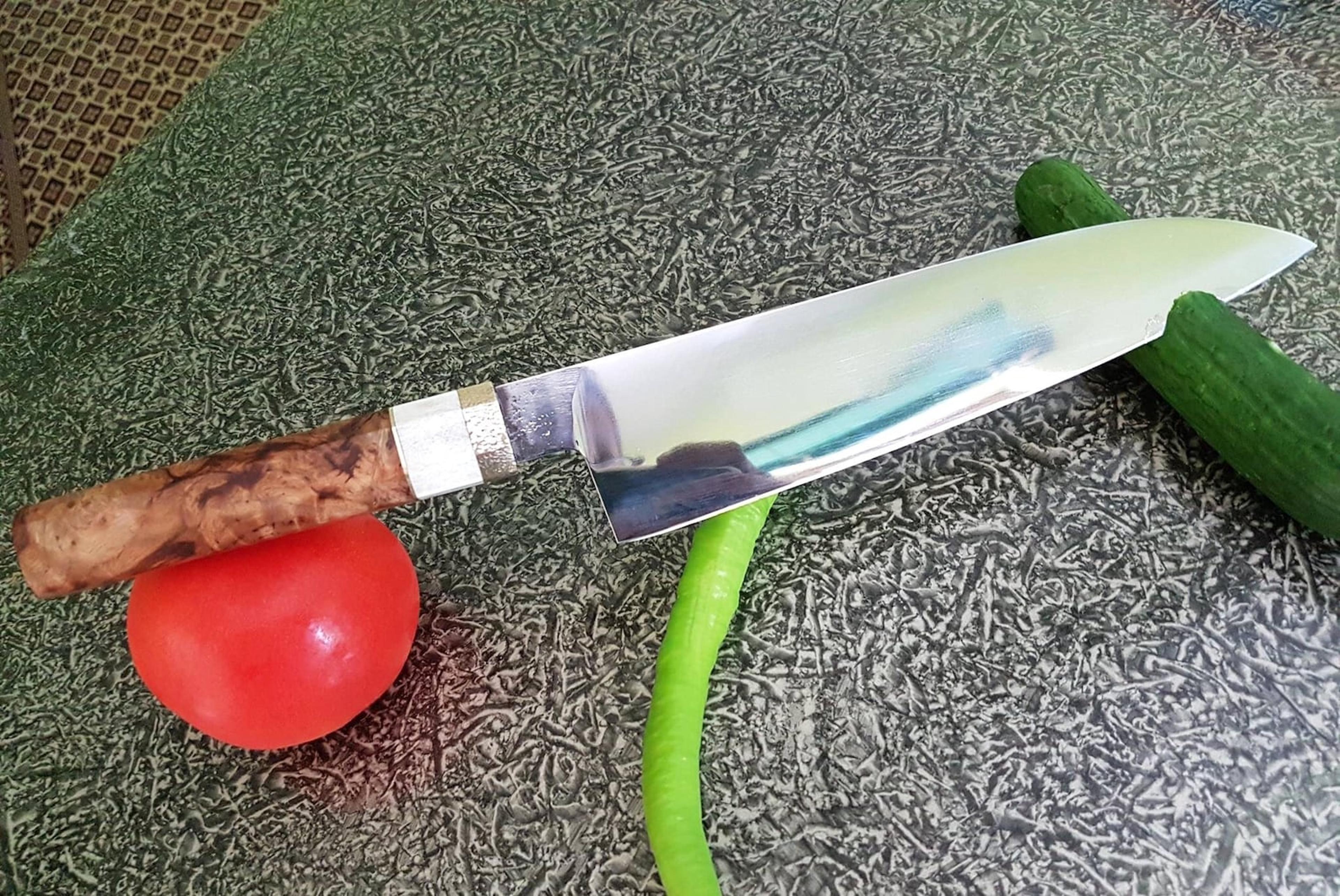 professional cooking knife – 1075 carbon steel culinary prep blade