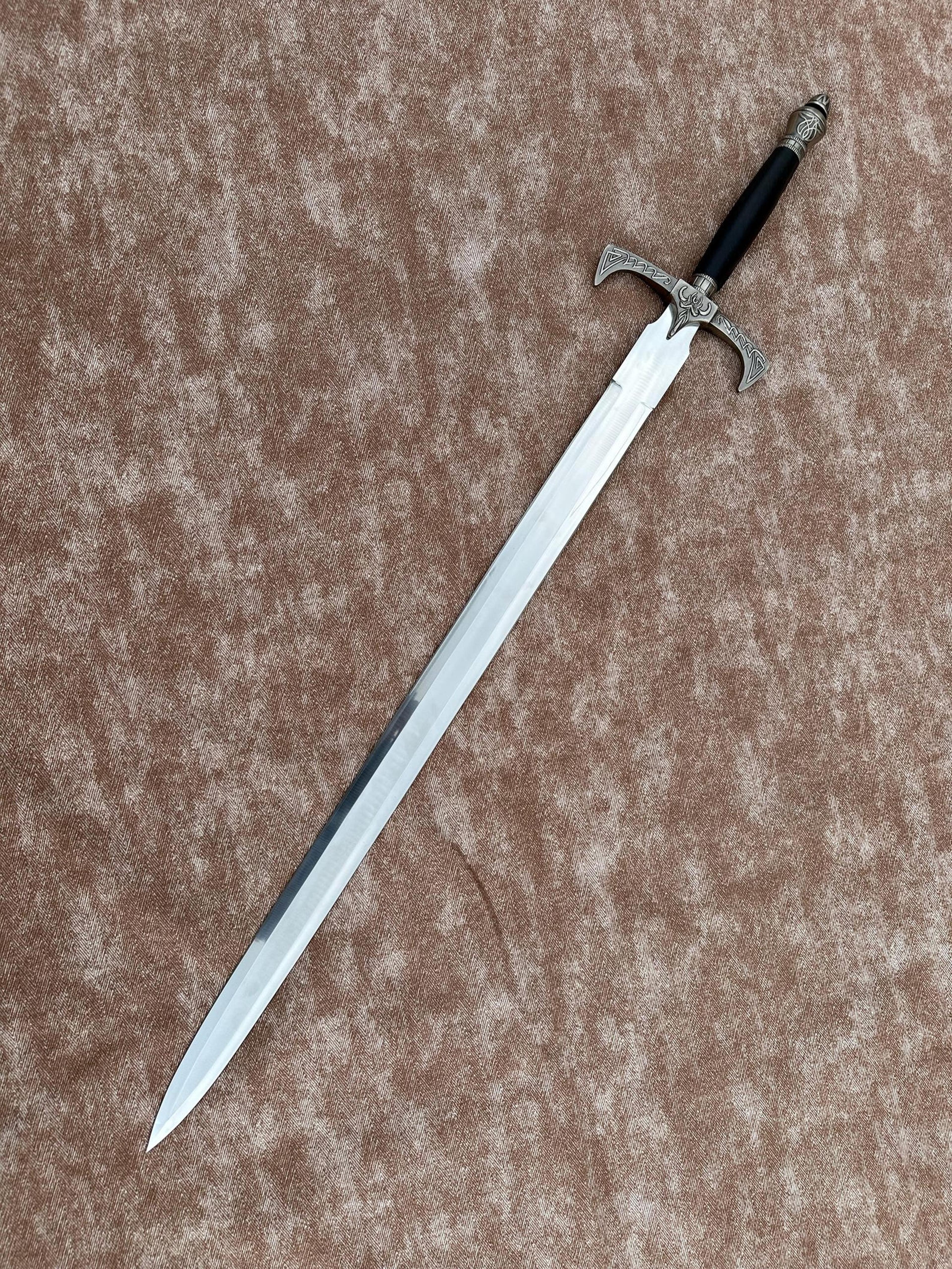 handmade fantasy style replica sword with customized scabbard collection item