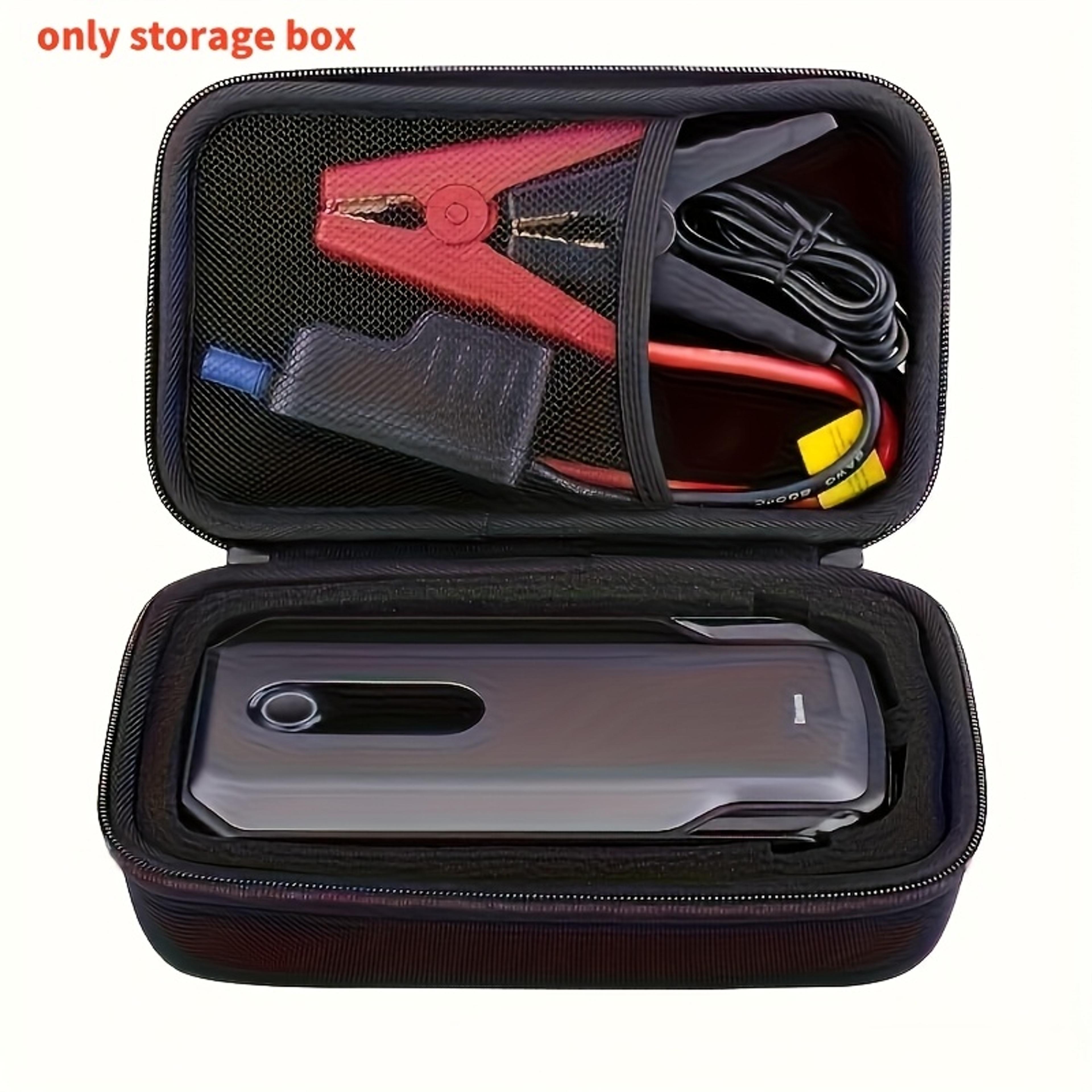 shockproof portable storage box for car accessories, eva material emergency car starter bag-in-bag storage bag