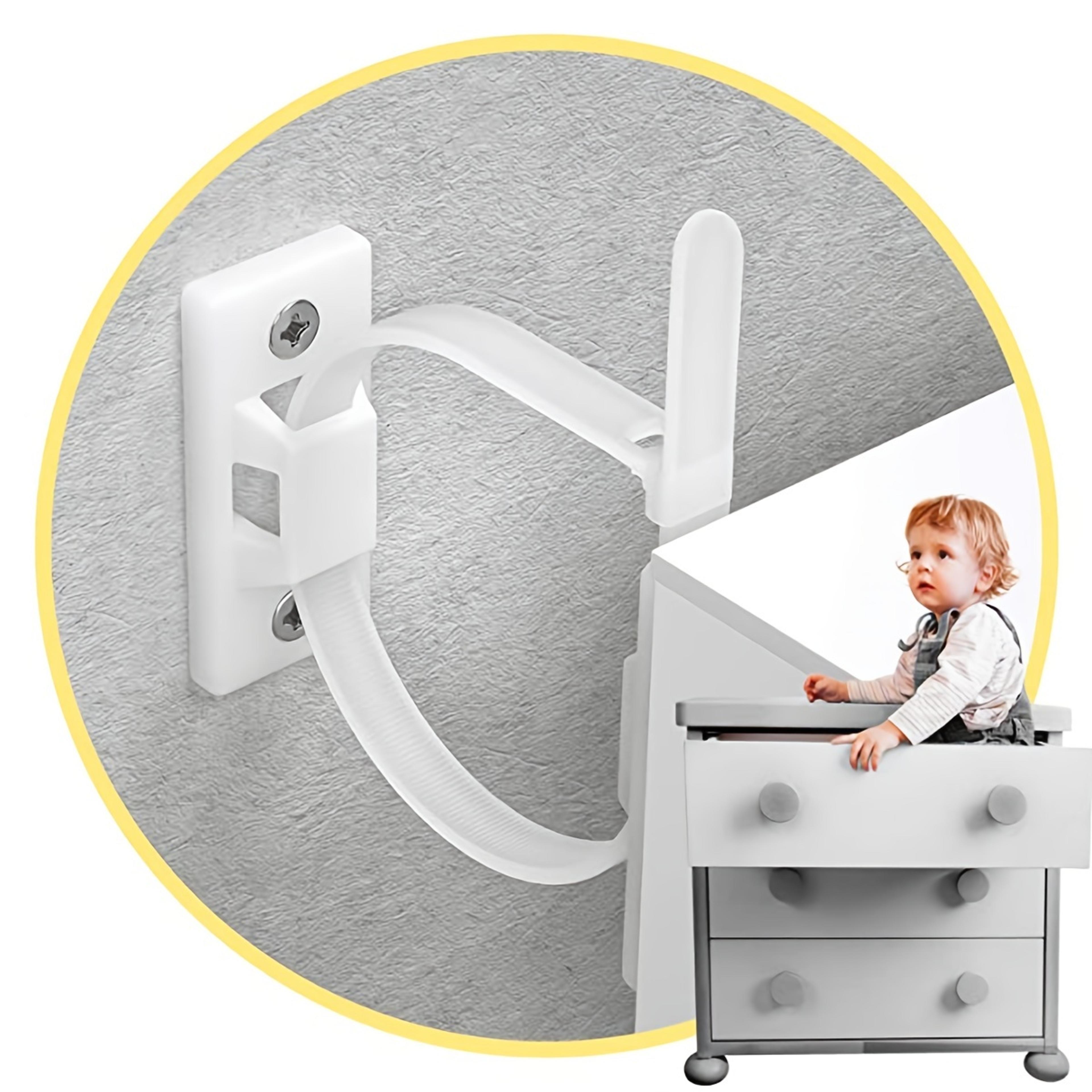 furniture anchors for baby proofing, prevent falling anti tip earthquake straps for child safety