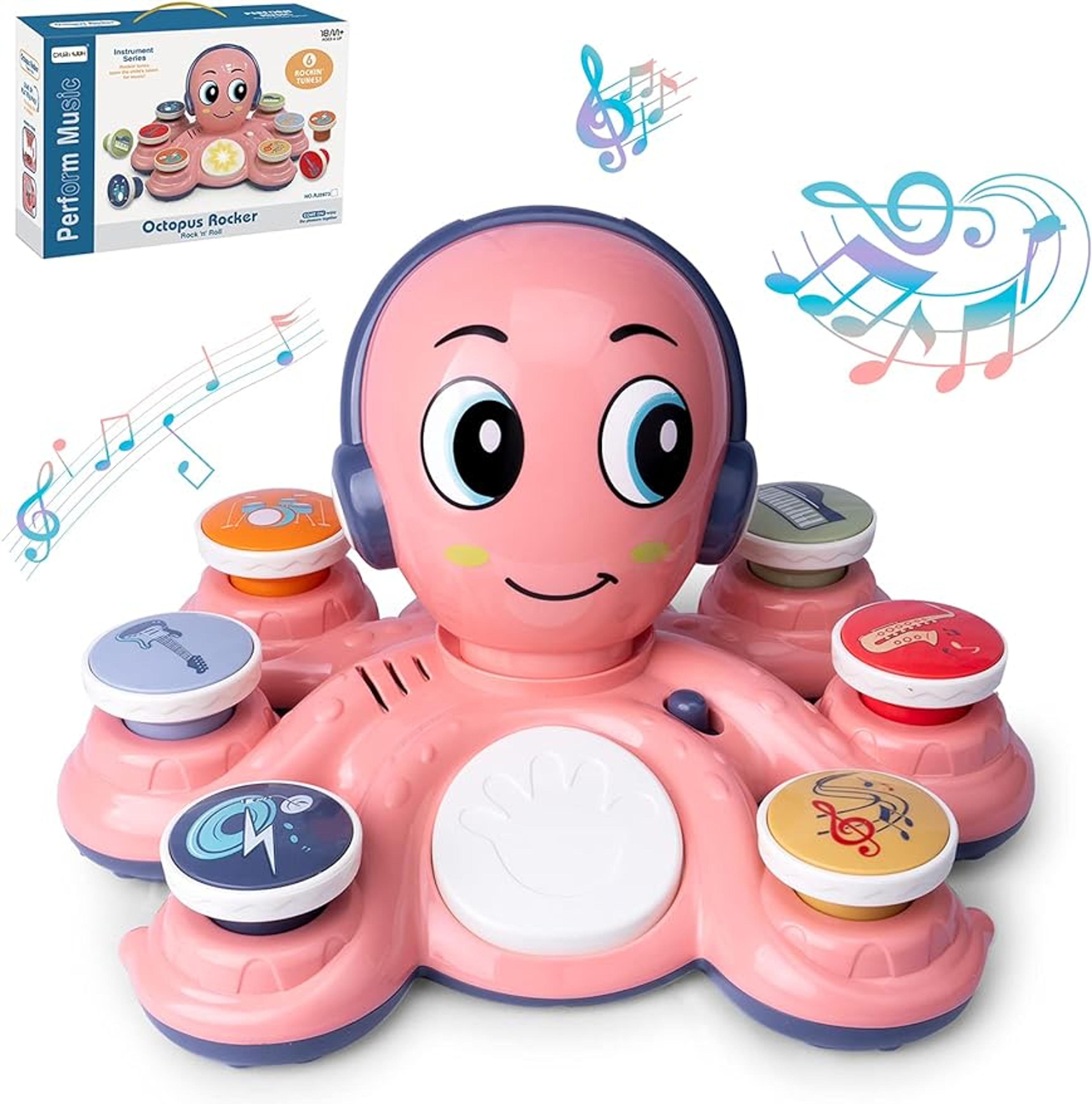 learning toys for toddlers, musical baby toys, octopus educational toy for preschoolers