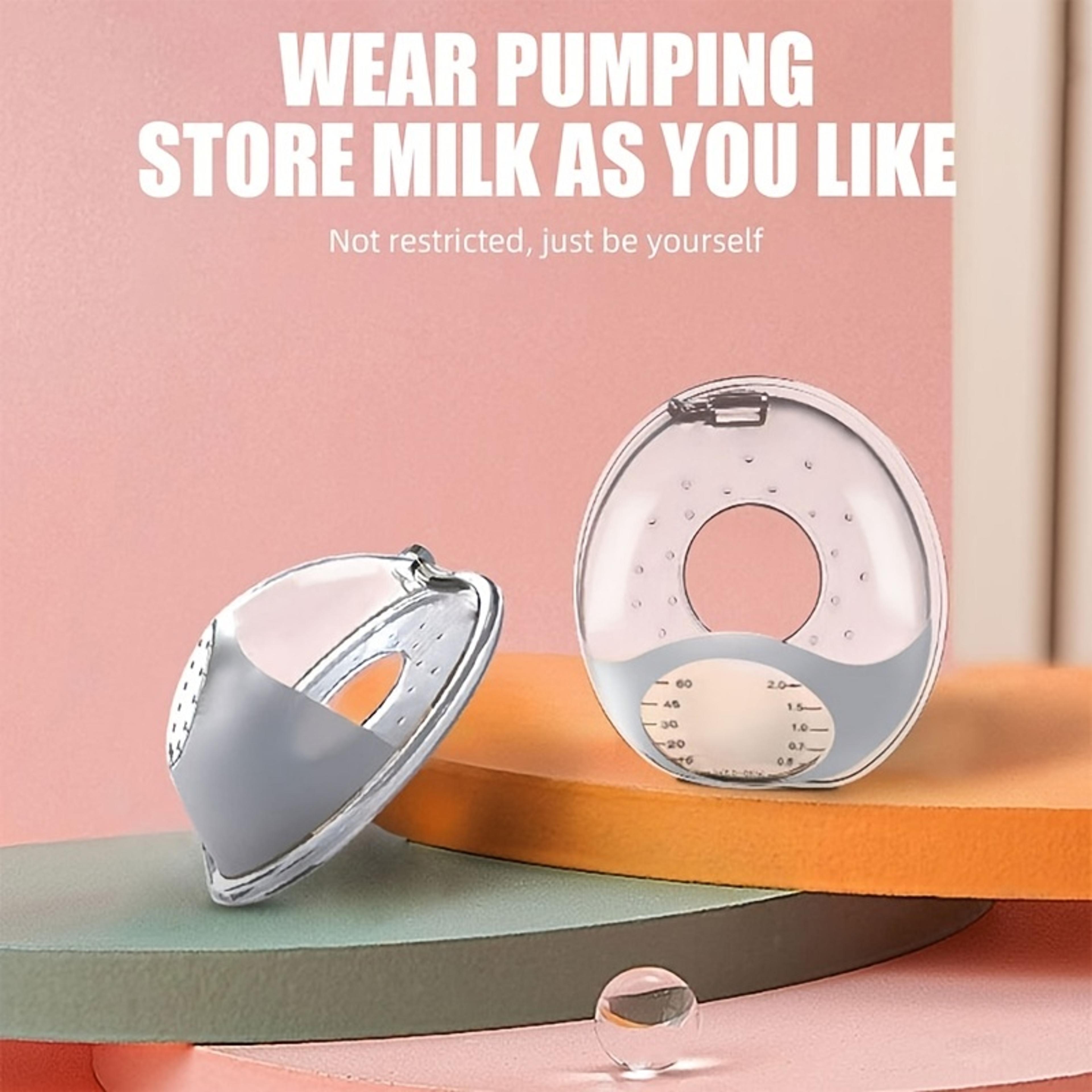 wearable nursing cups, silicone breast milk collector, breastmilk saver, letdown catcher for pumping