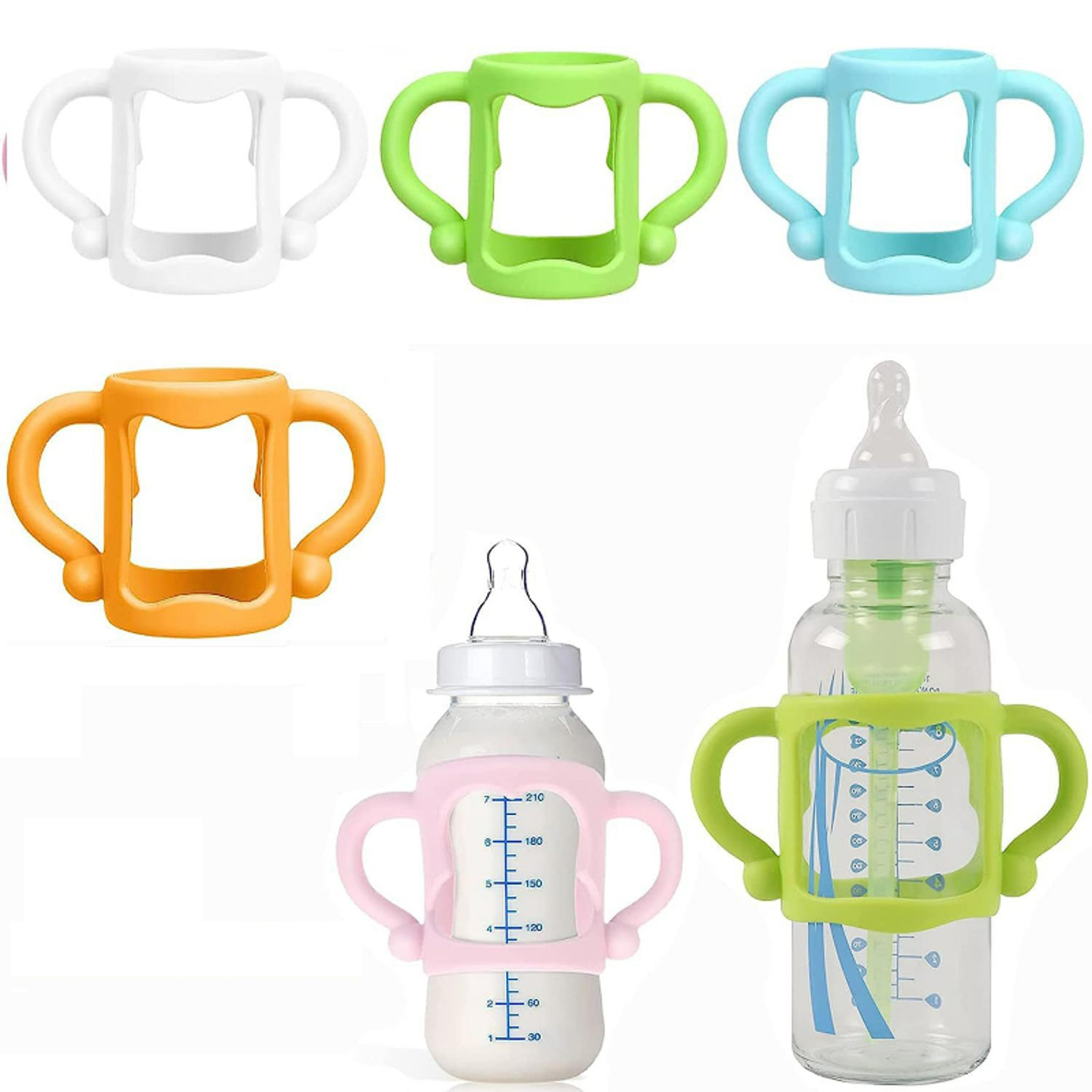 food grade silicone baby bottle handles, easy grip sippy cup handle for wide-neck bottles