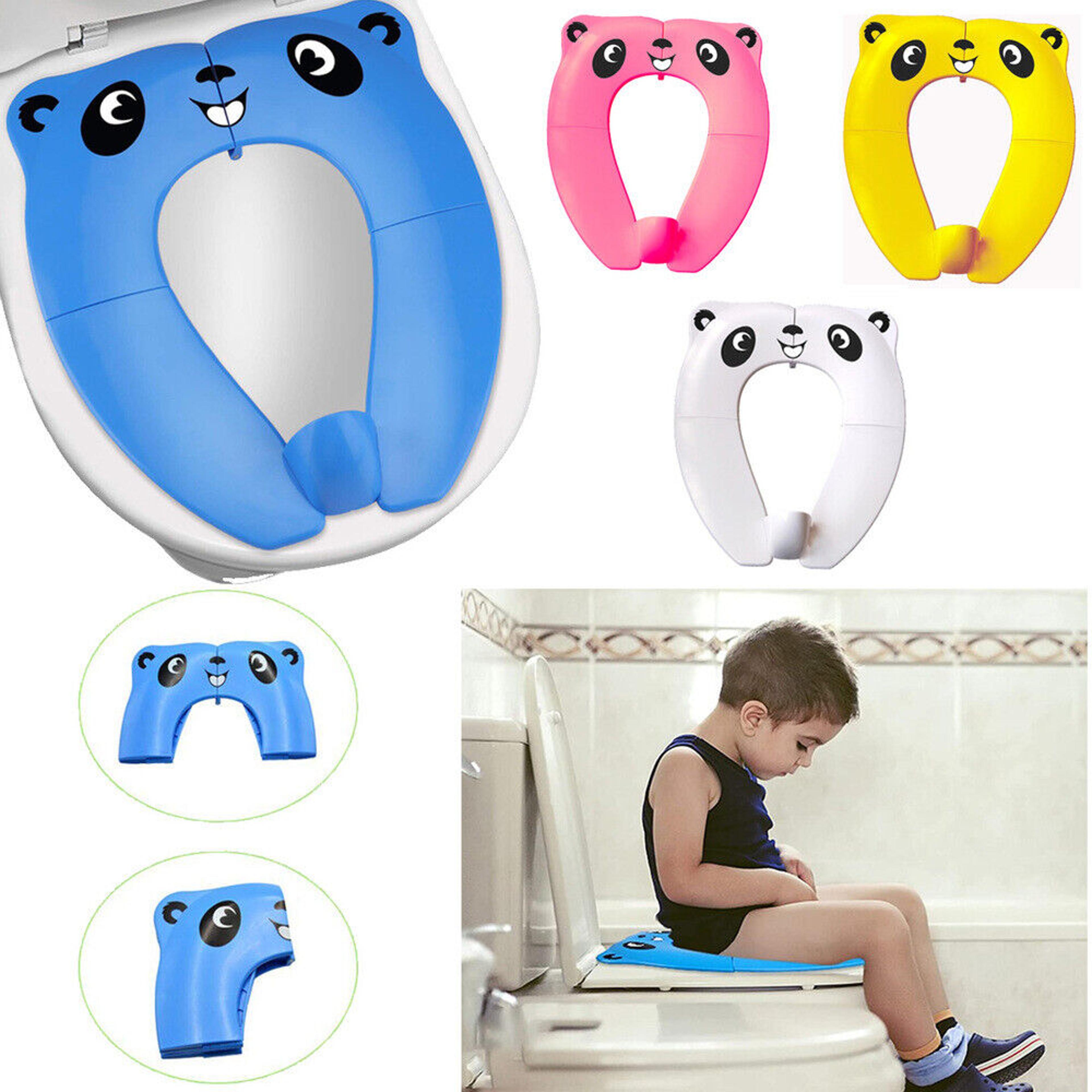 portable foldable toddler potty training seat with non-slip pads – travel-friendly, easy to clean for kids