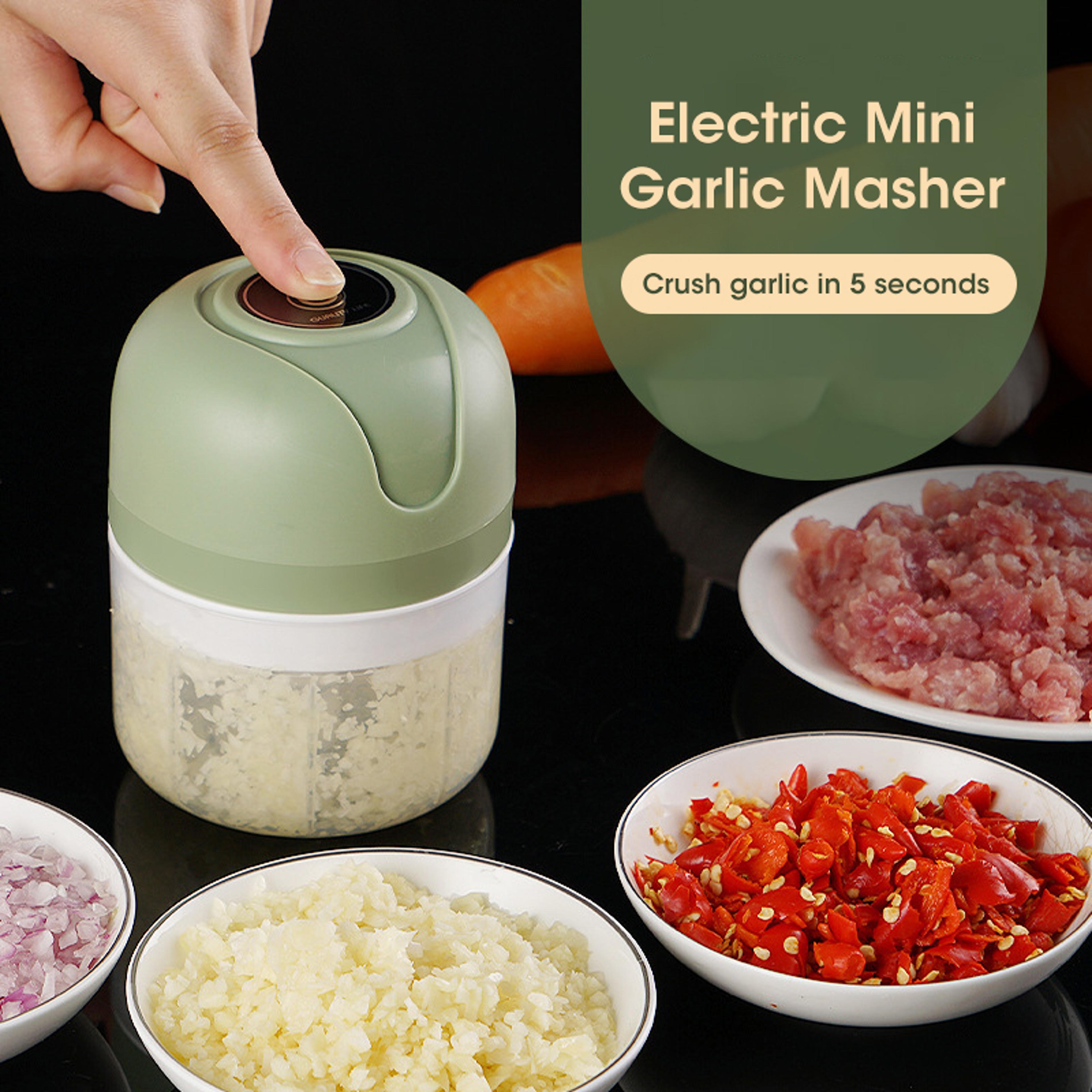 usb portable electric garlic masher & food chopper – efficient vegetable & meat grinder for fast, easy kitchen
