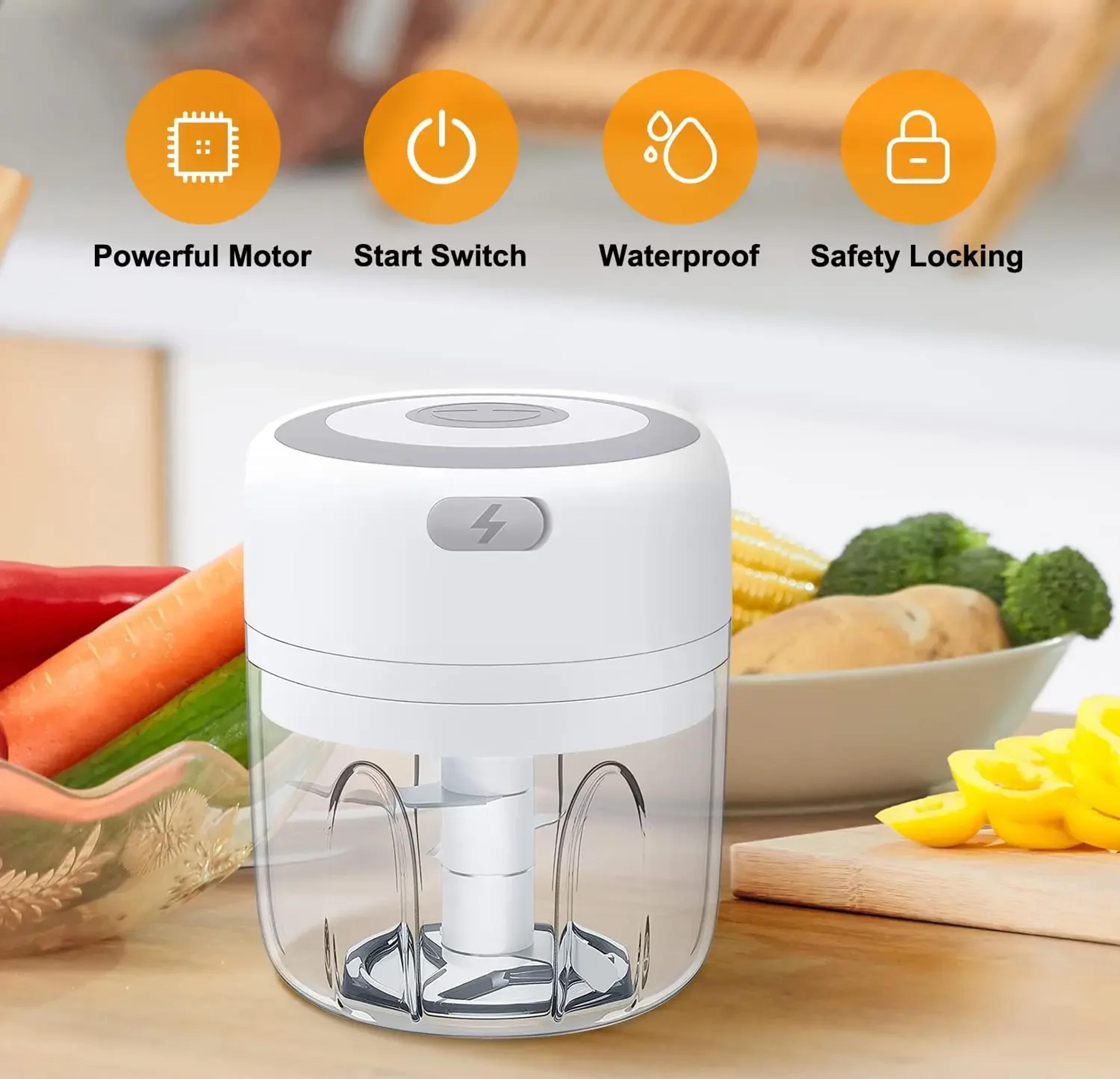 mini wireless electric garlic crusher – usb rechargeable portable vegetable masher for ginger, chili, and more