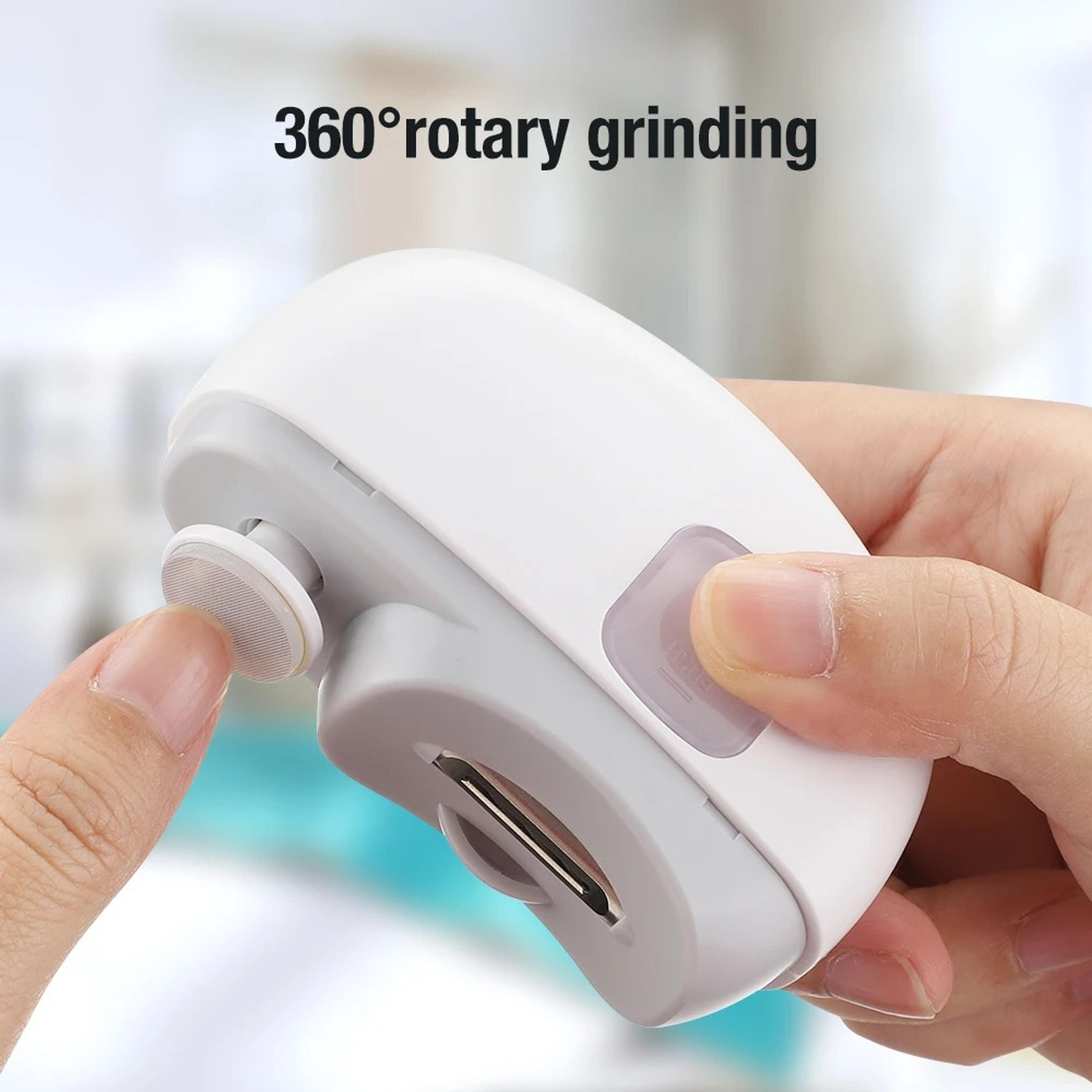 usb cordless nail care system – automatic trimmer clipper polisher and brush for manicure & pedicure all-in-one tool