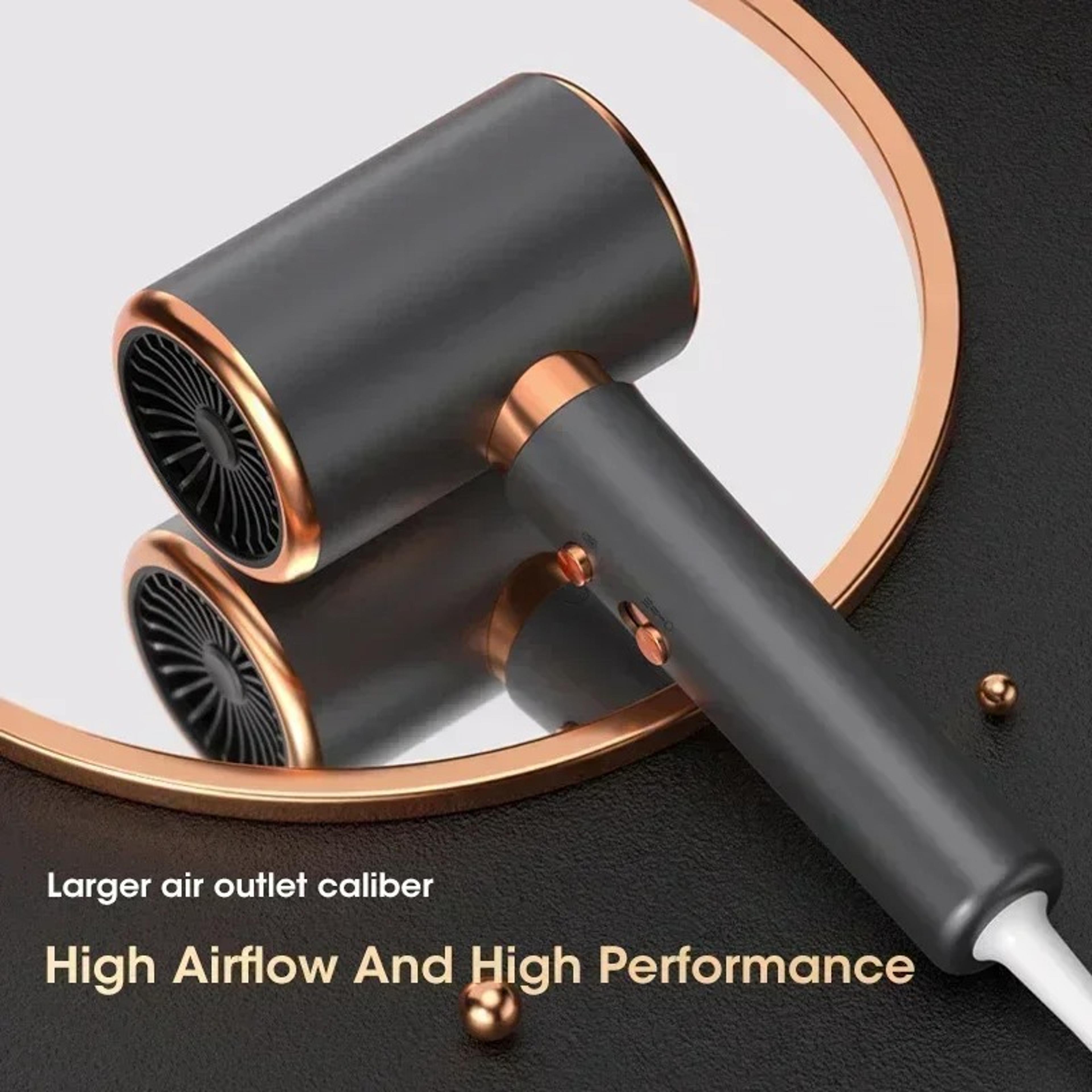 lightweight ionic hair dryer – power, low noise, dual temp & -speed settings for home hair care