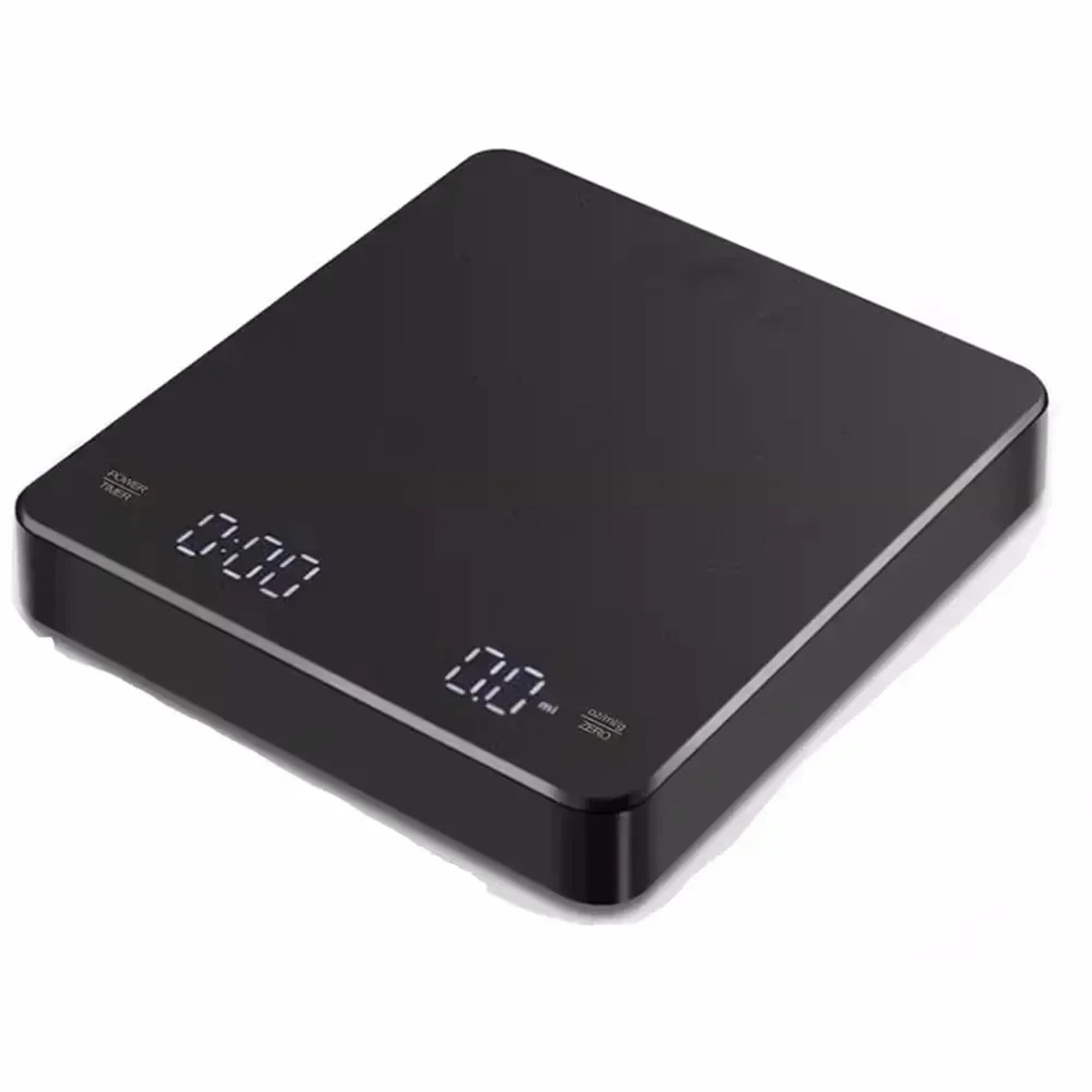 digital coffee scale with timer, rechargeable usb, led screen, high precision for kitchen & espresso machines