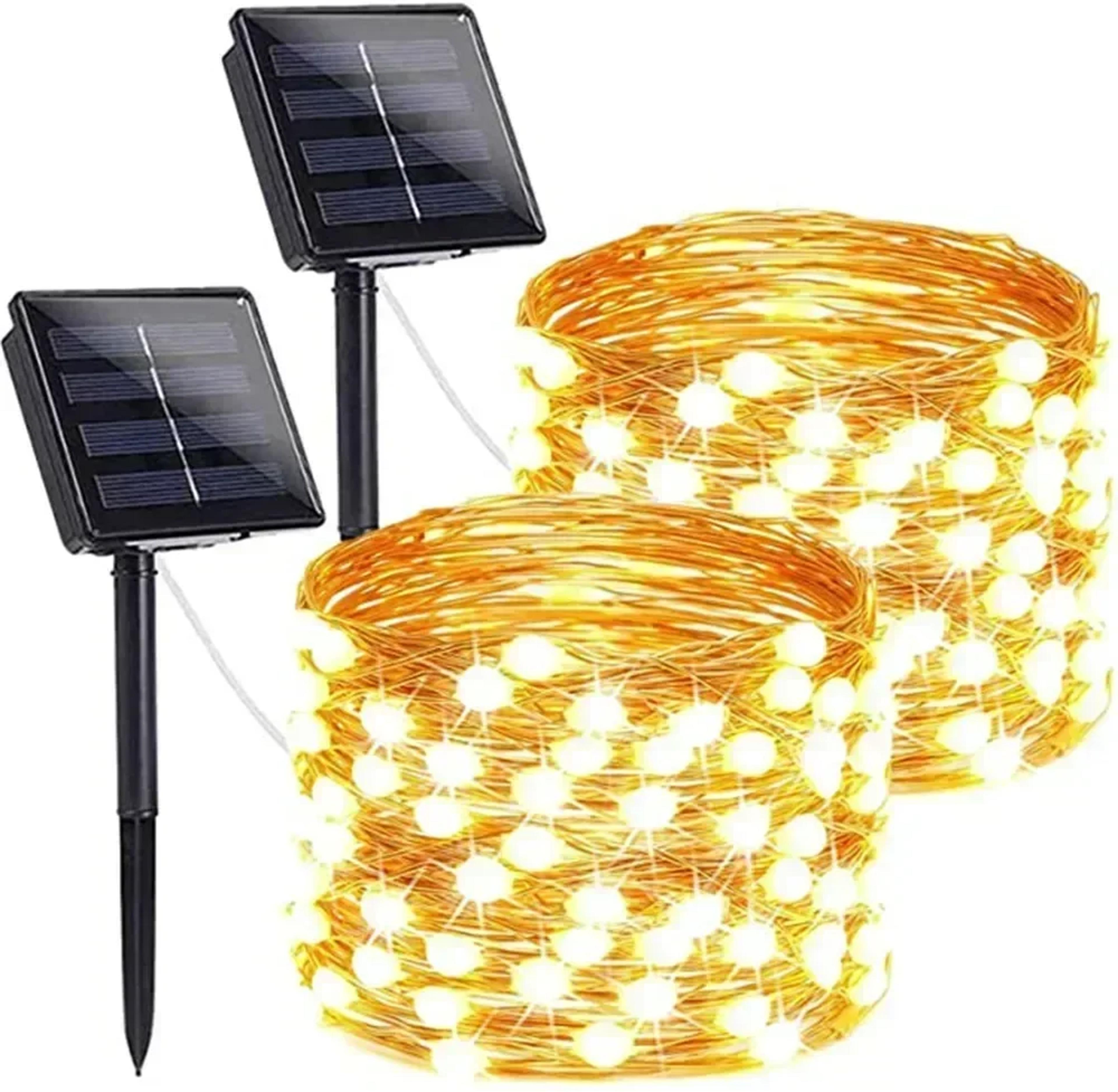 diy solar led fairy lights – waterproof garden string lights for outdoor decor