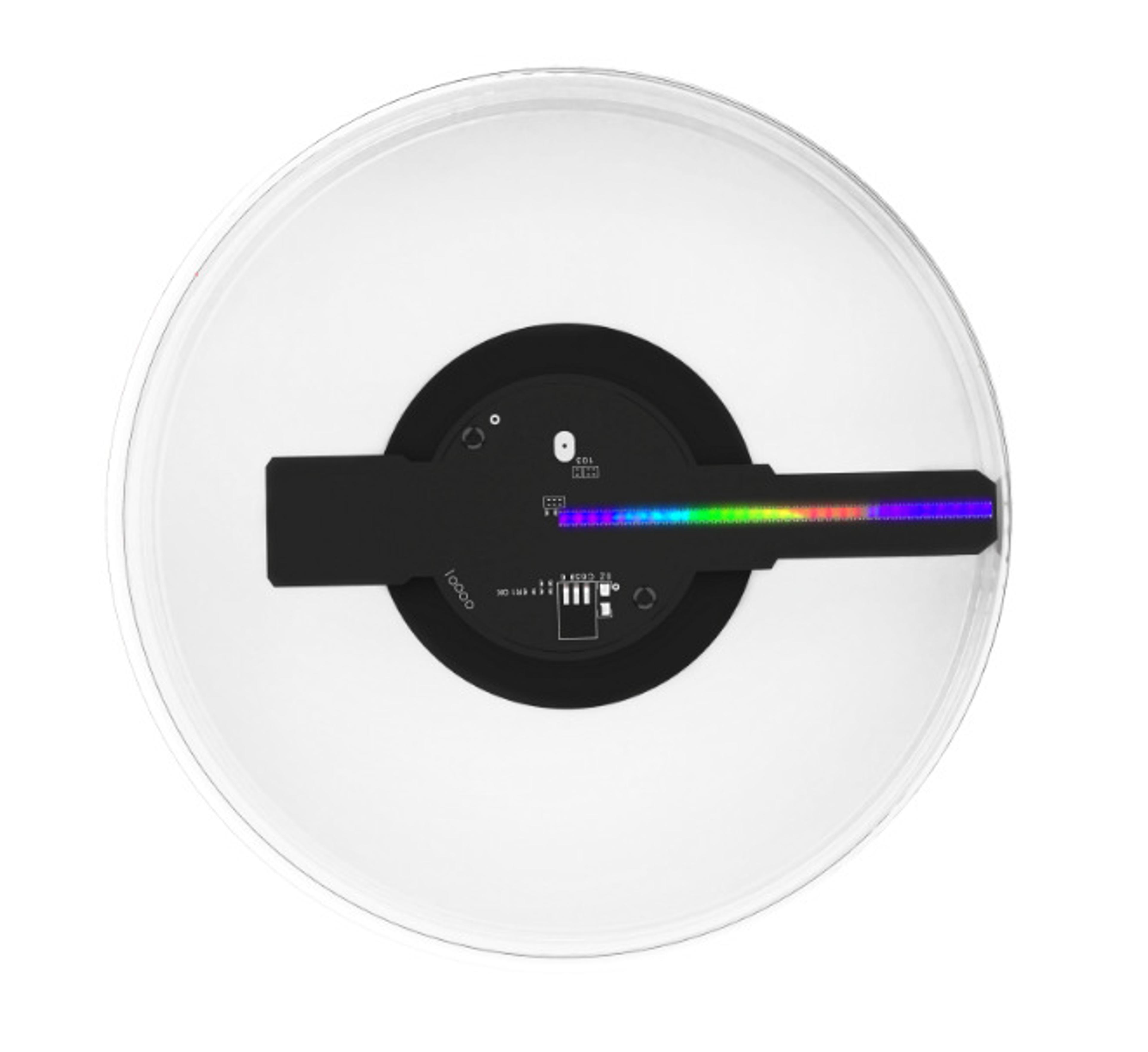 holographic projection fan with wifi & remote control – led neon light rotating display for advertising & logo time