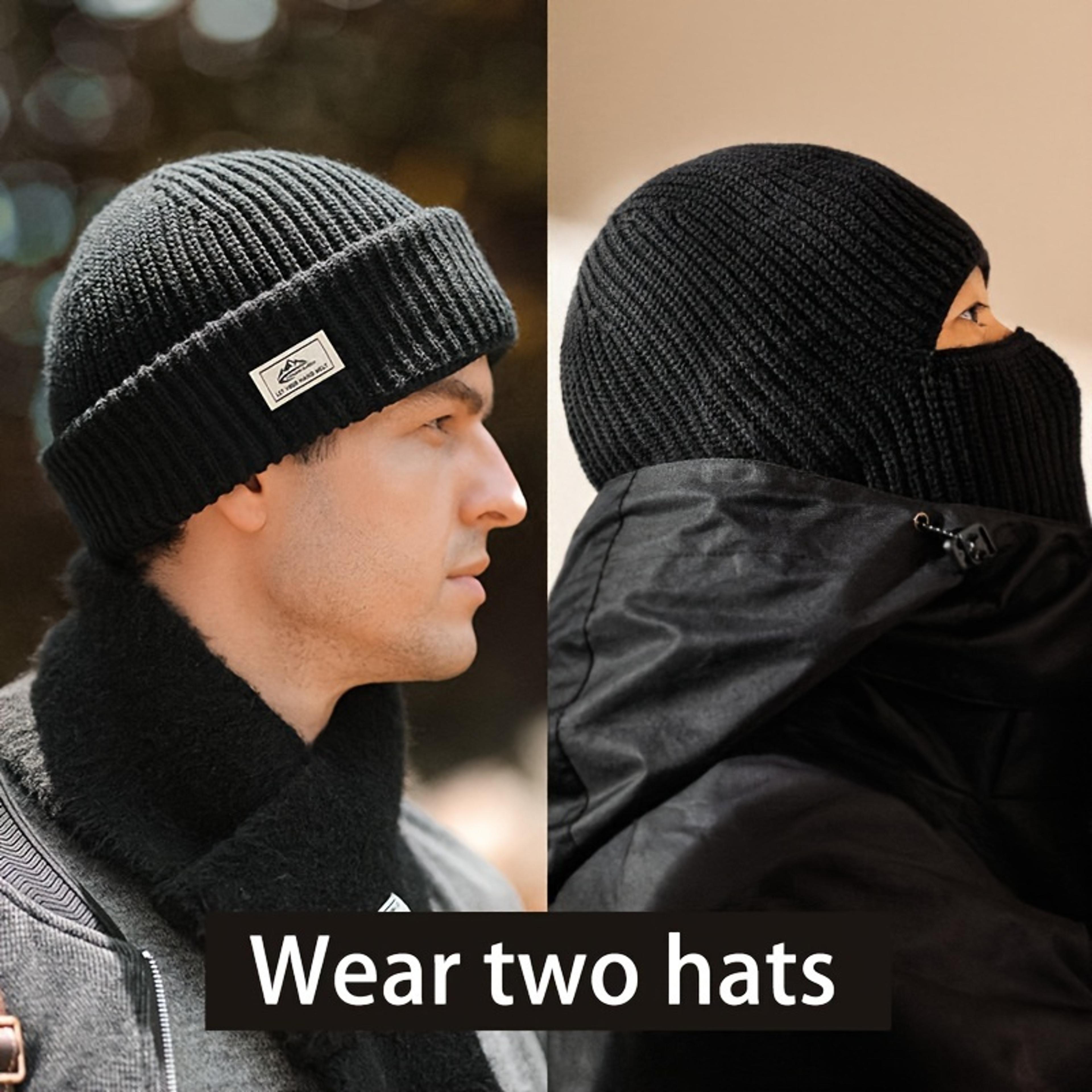 winter balaclava beanie hat with full face mask – warm ski tactical cycling cap for men and women – outdoor sport