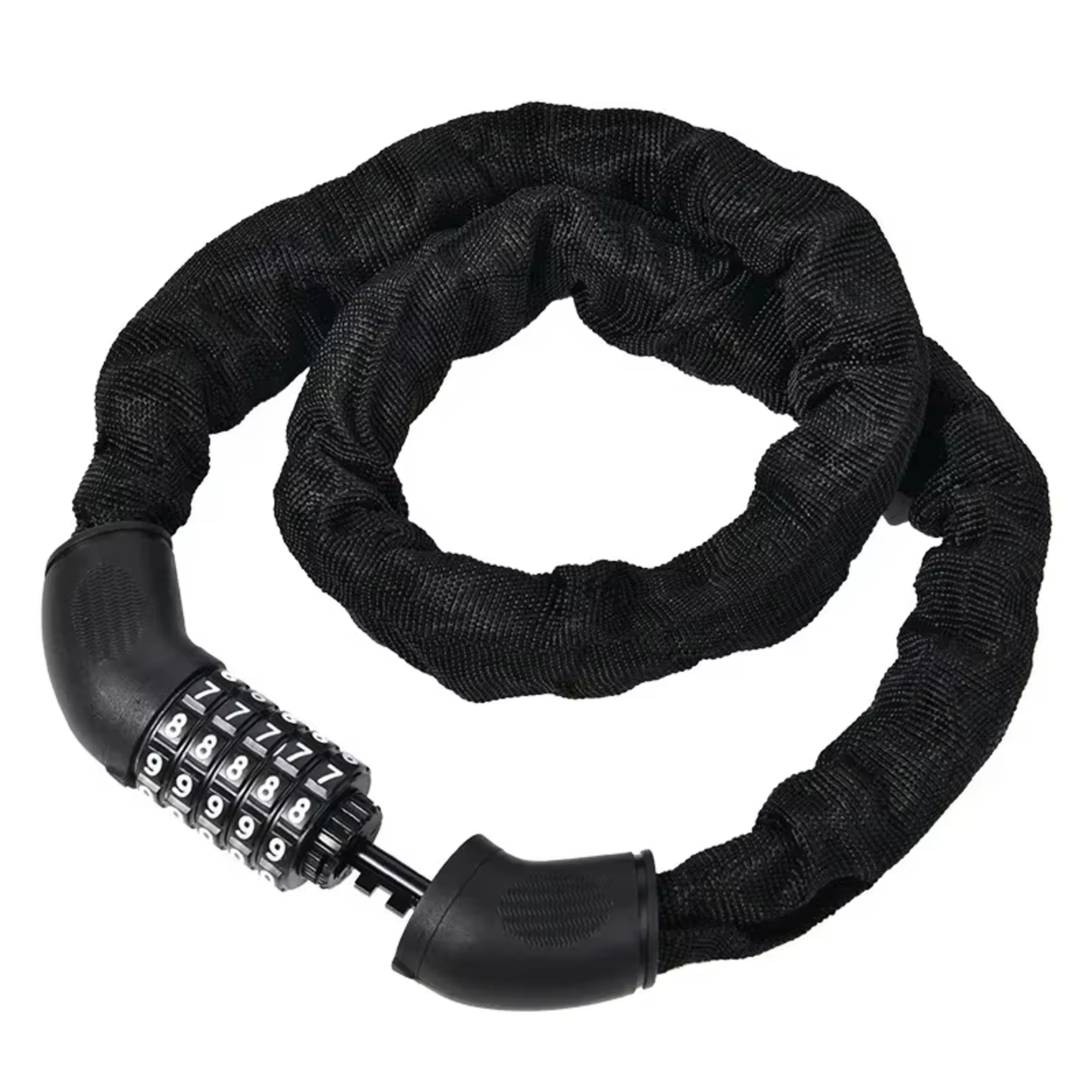 heavy duty motorcycle chain lock with 5 digit combination for electric bike and scooter security