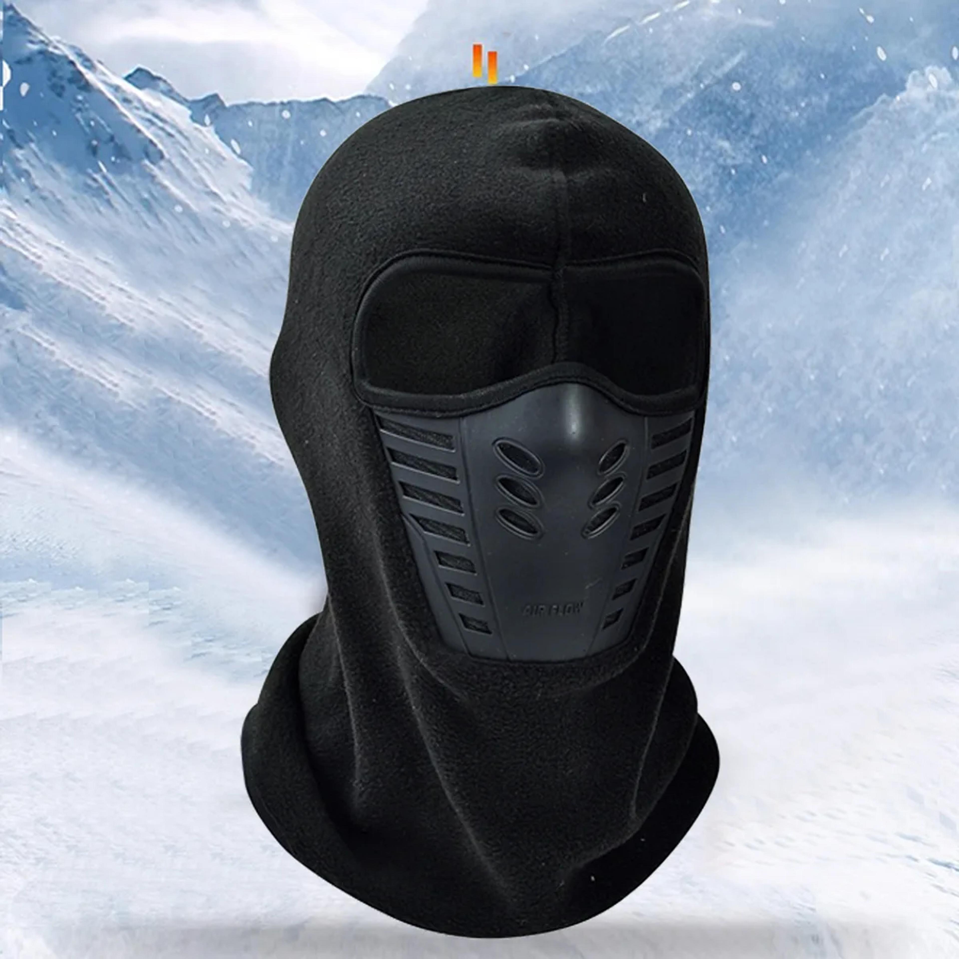 wrels winter skiing face mask hat – windproof fleece cap & scarf for outdoor sports