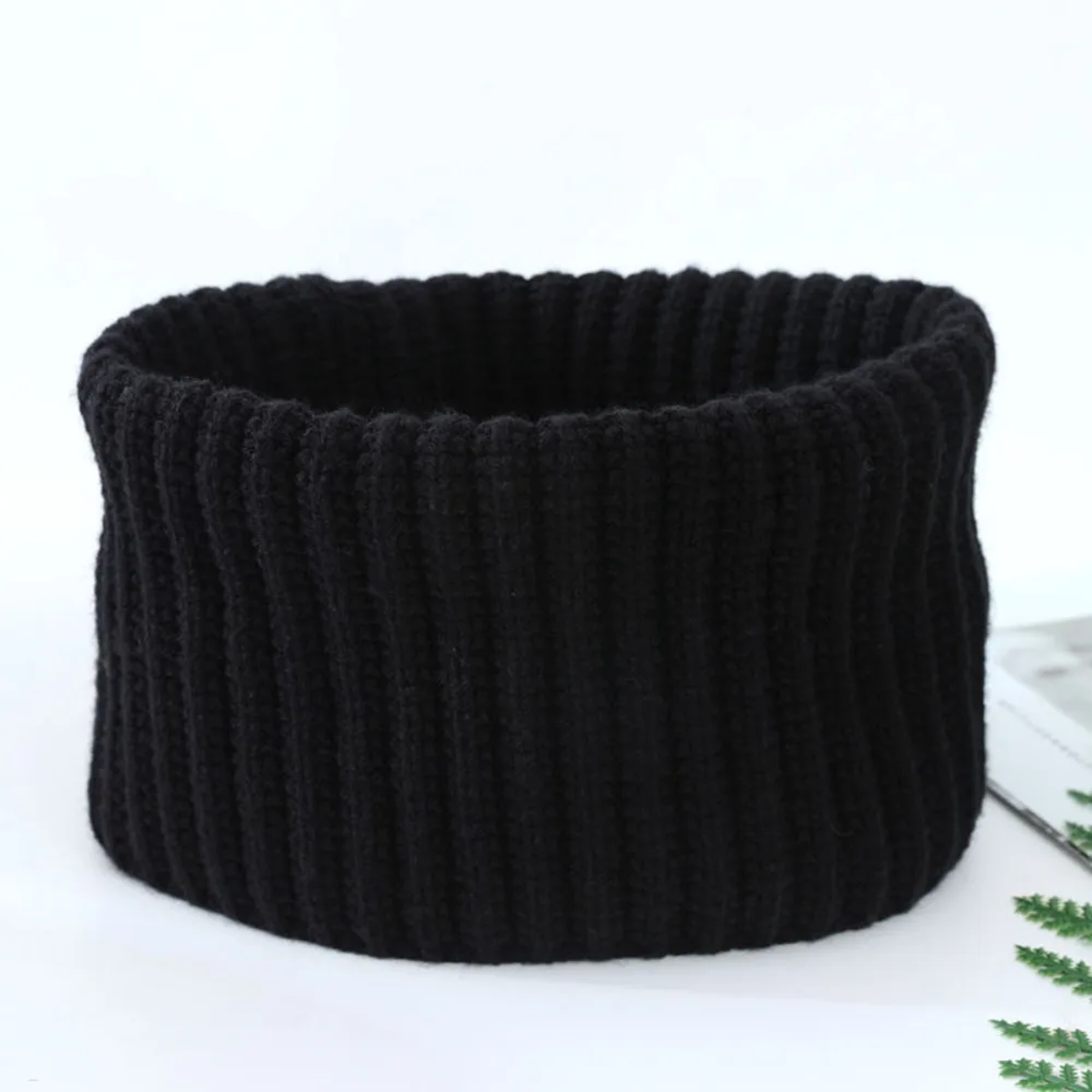 neck warmer for men and women – ski mask face warmer, thick knitted windproof tube scarf
