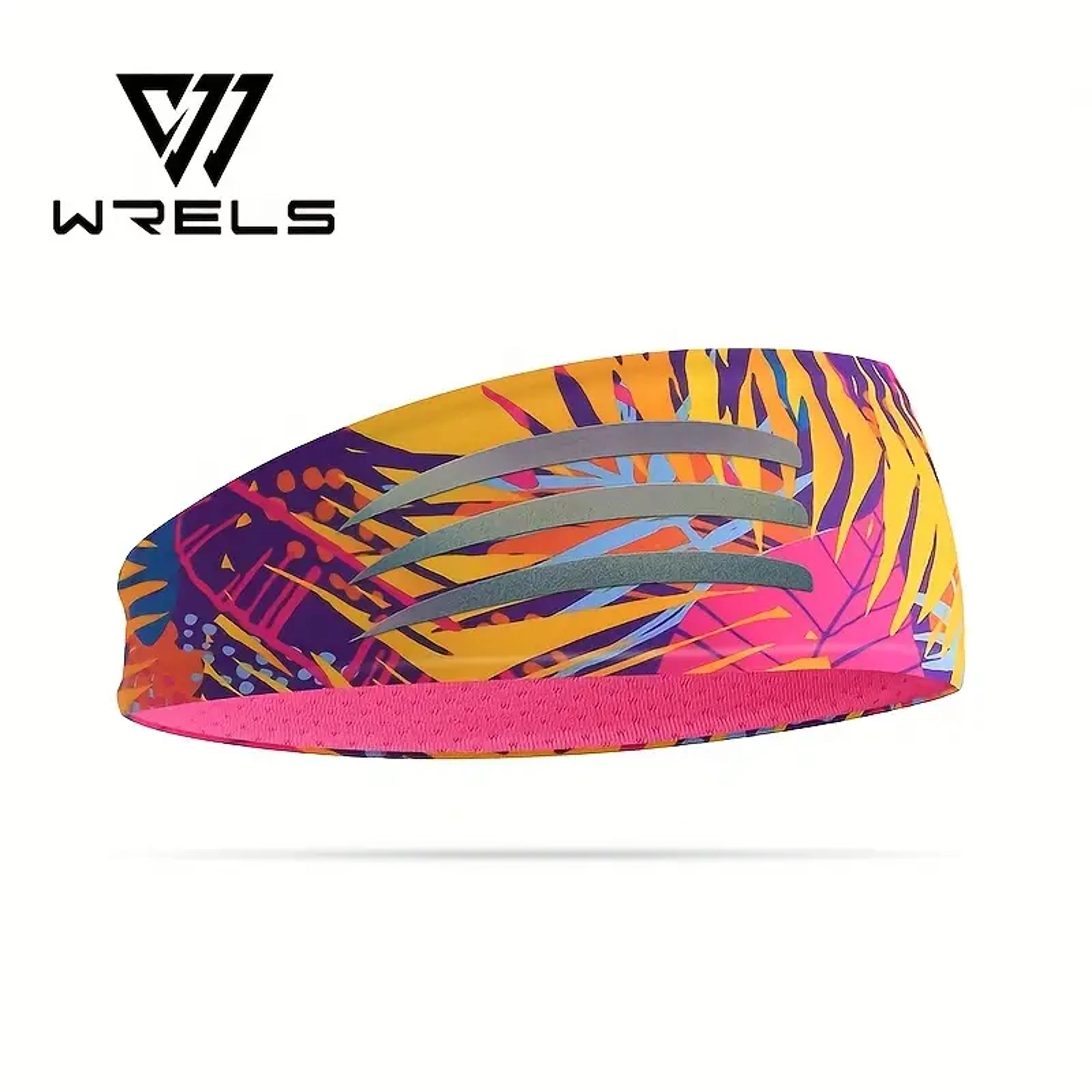 wrels non-slip sports headband sweatband for running, yoga, and cycling