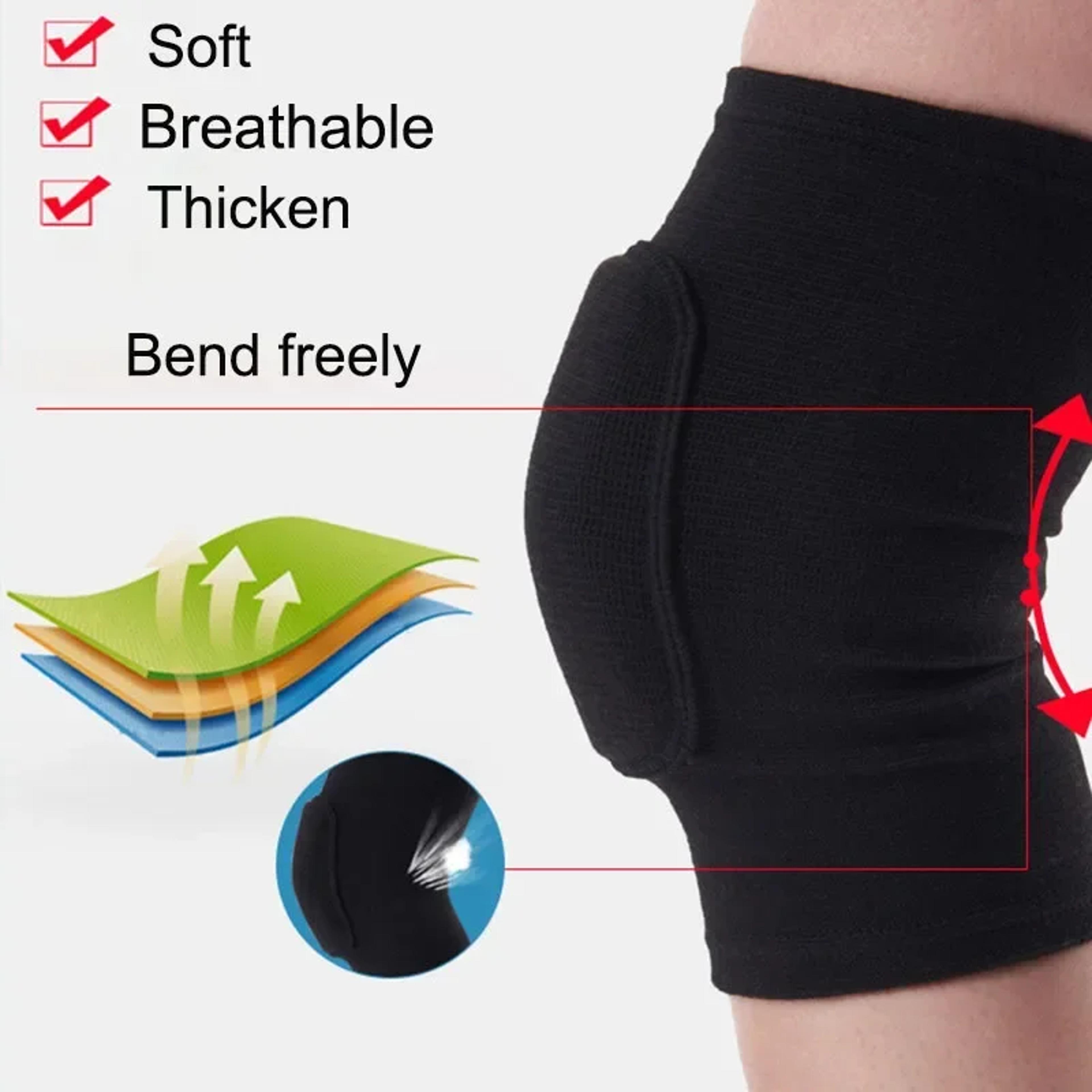 breathable sports knee pad for yoga, dance & fitness – anti-slip compression brace