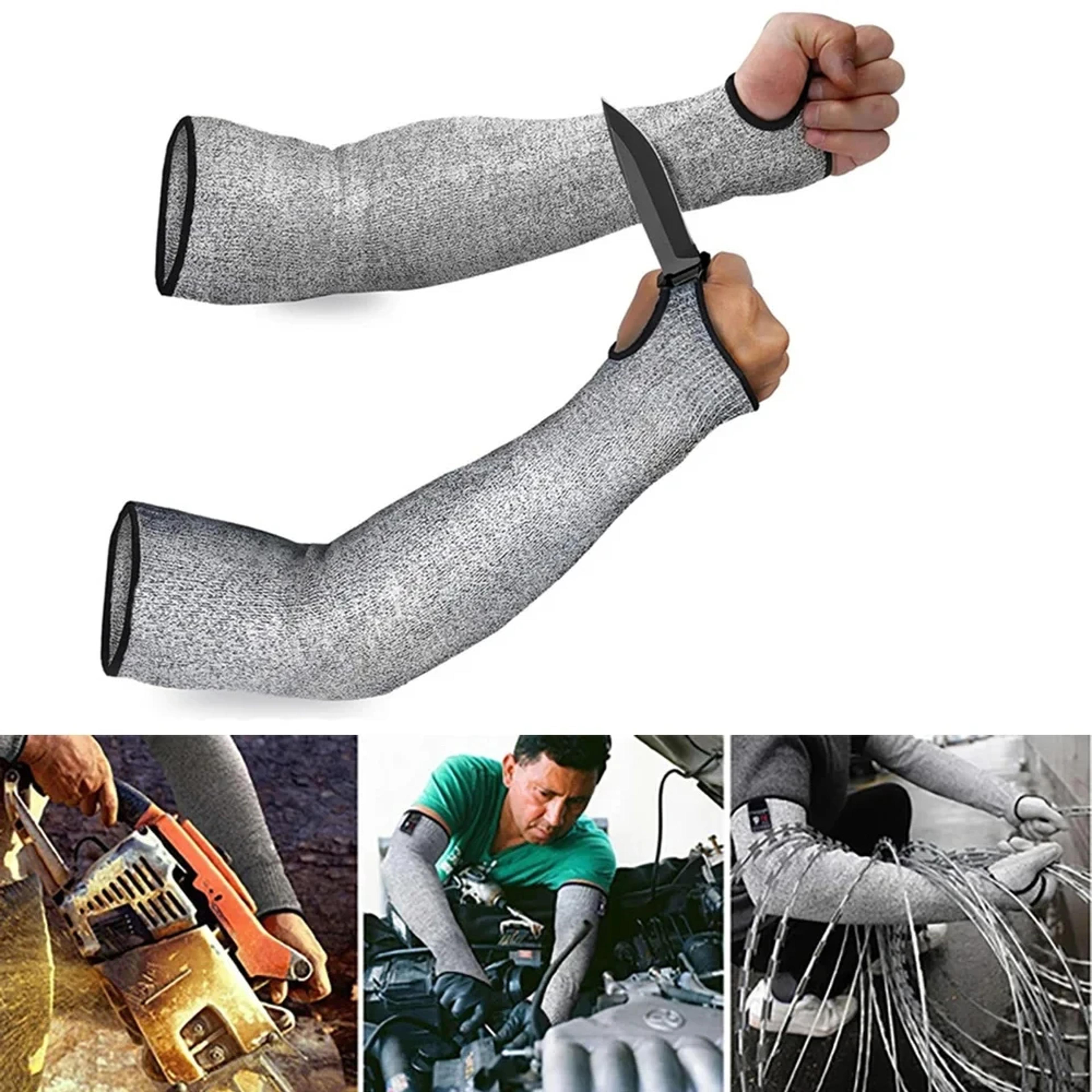 level cut-resistant arm sleeves – puncture-proof & breathable safety gloves for household protection