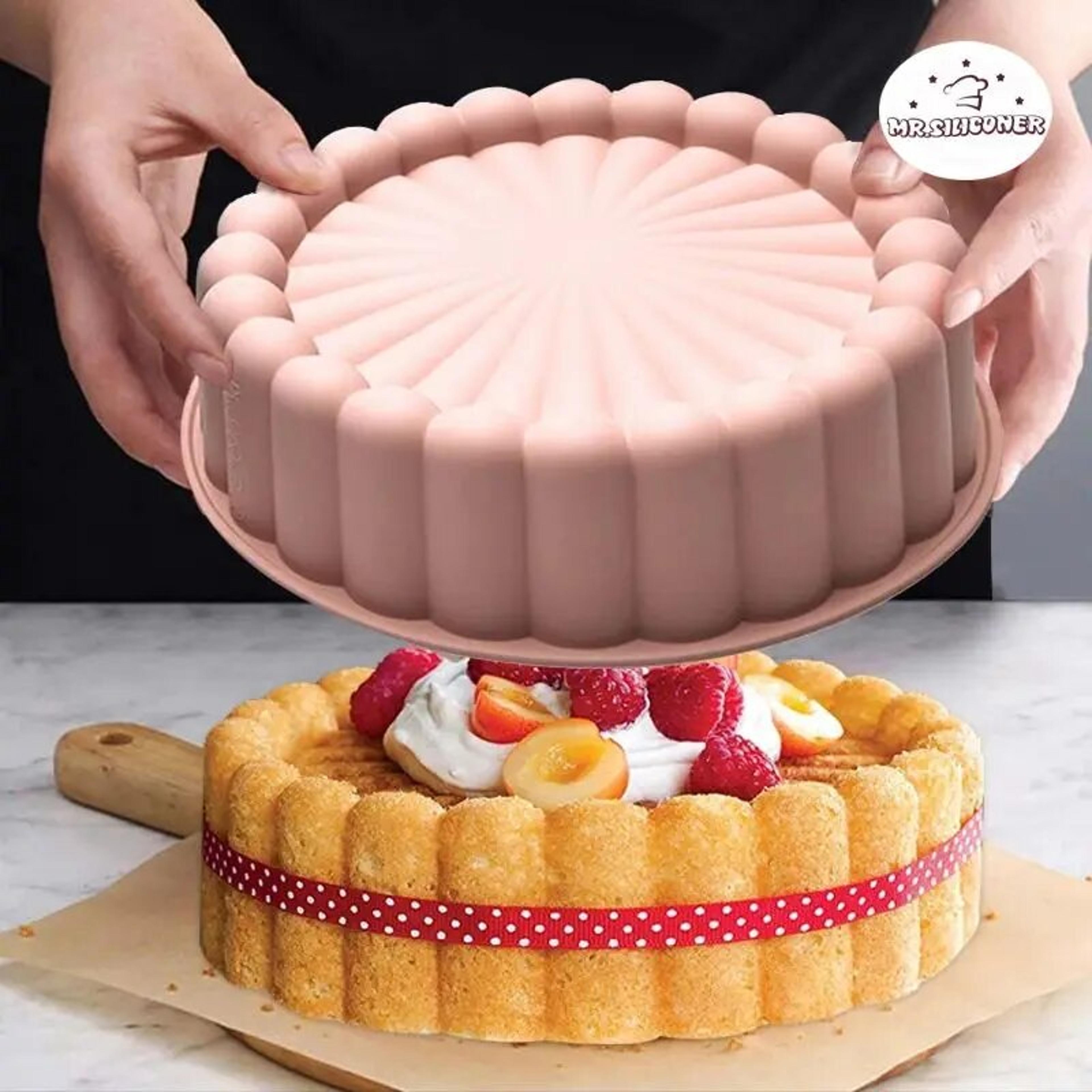 silicone sunflower silhouette cake mold - multi-purpose, high-temperature resistant diy baking tool