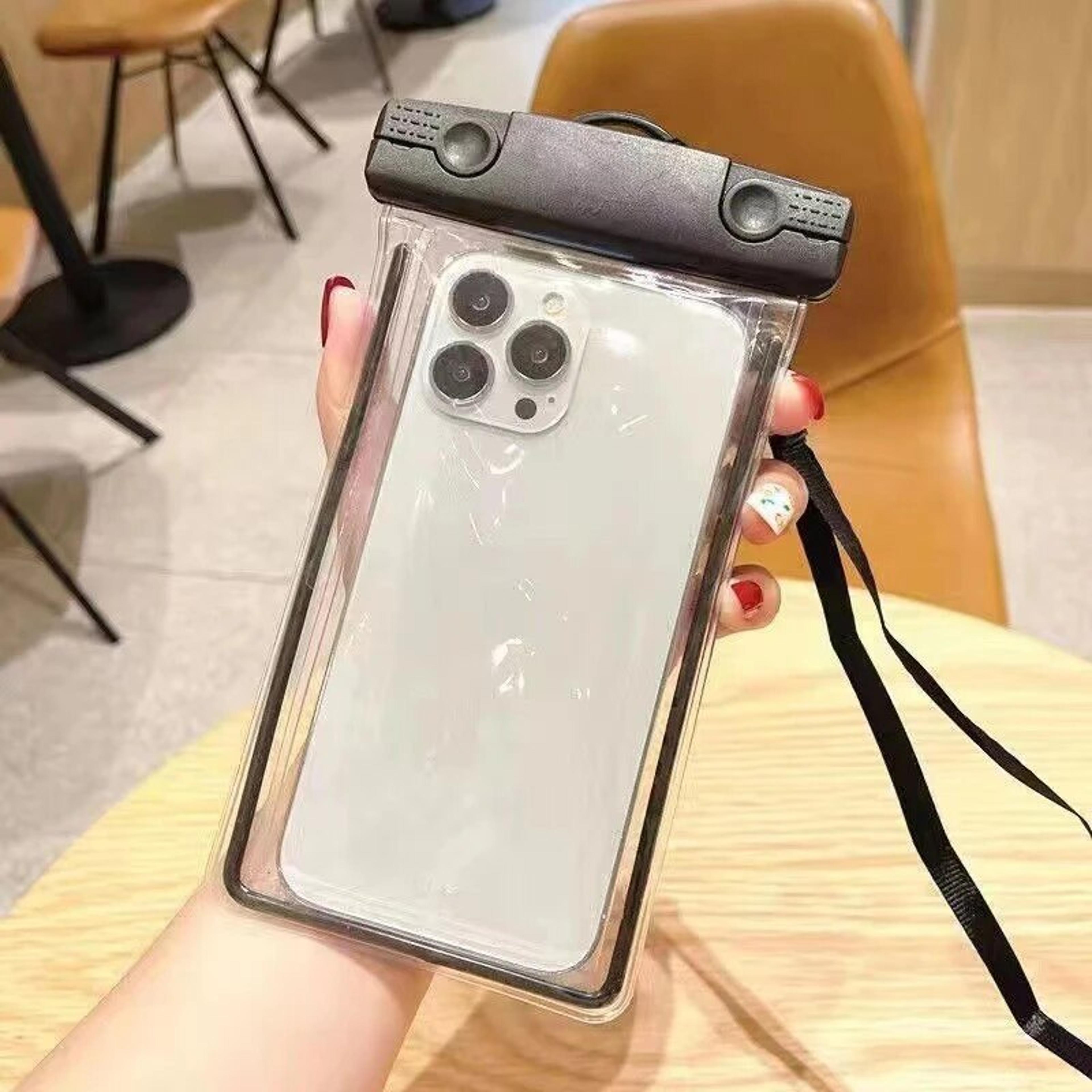 universal waterproof phone case with lanyard for swimming and diving