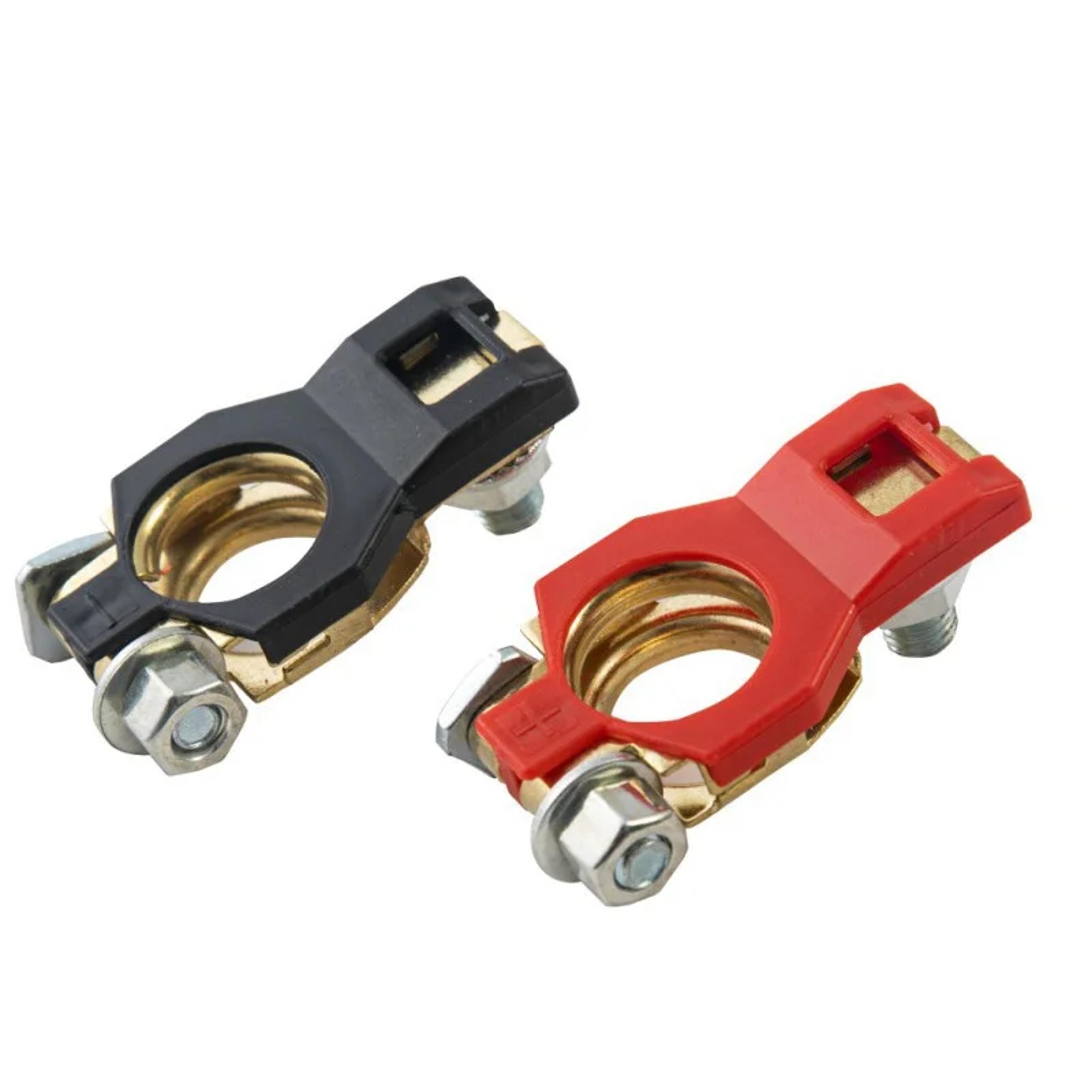 high-quality pcs auto battery terminal clamp set - durable cable terminal connectors for top post batteries