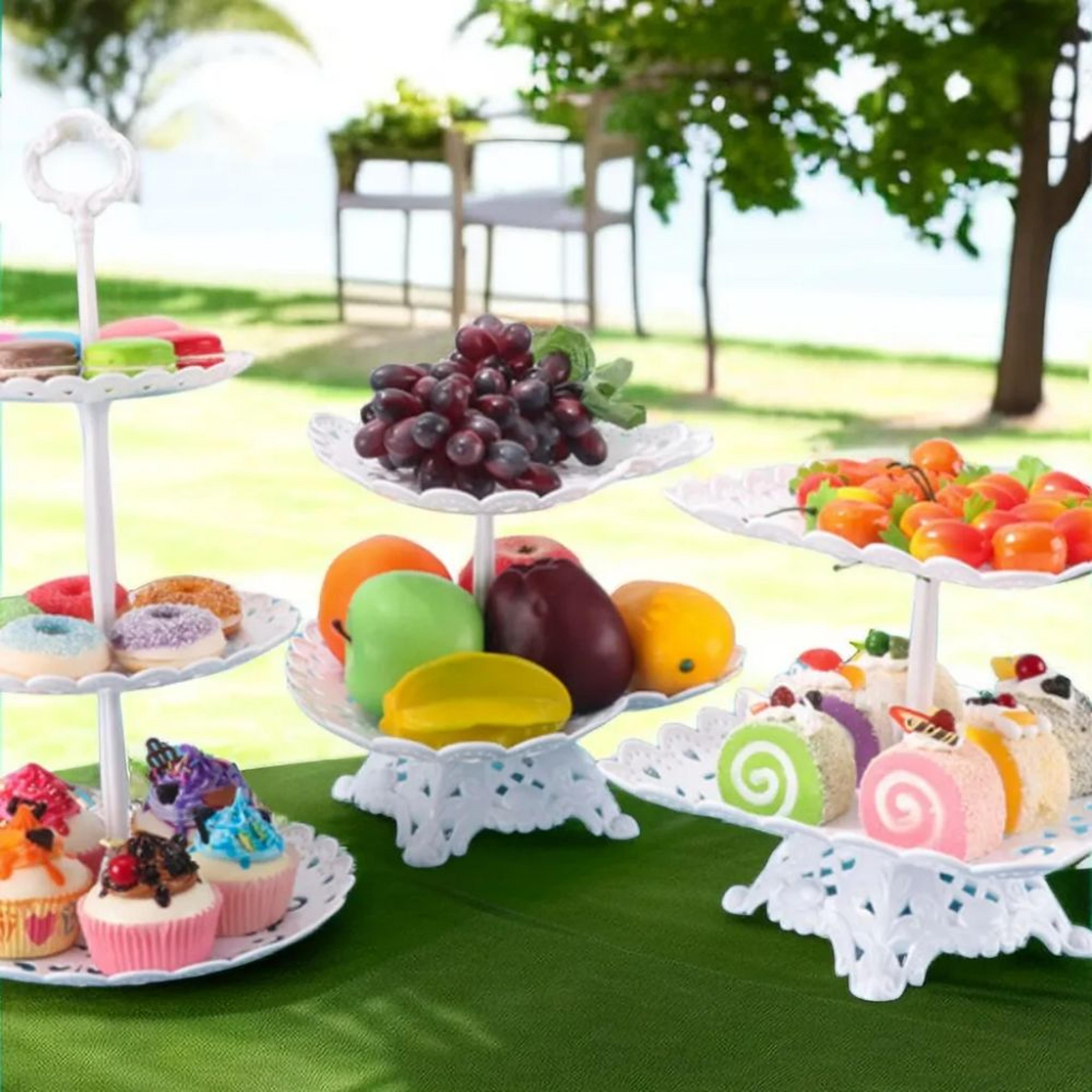 elegant tier acrylic fruit plate - light luxury candy & dessert tray for table decoration