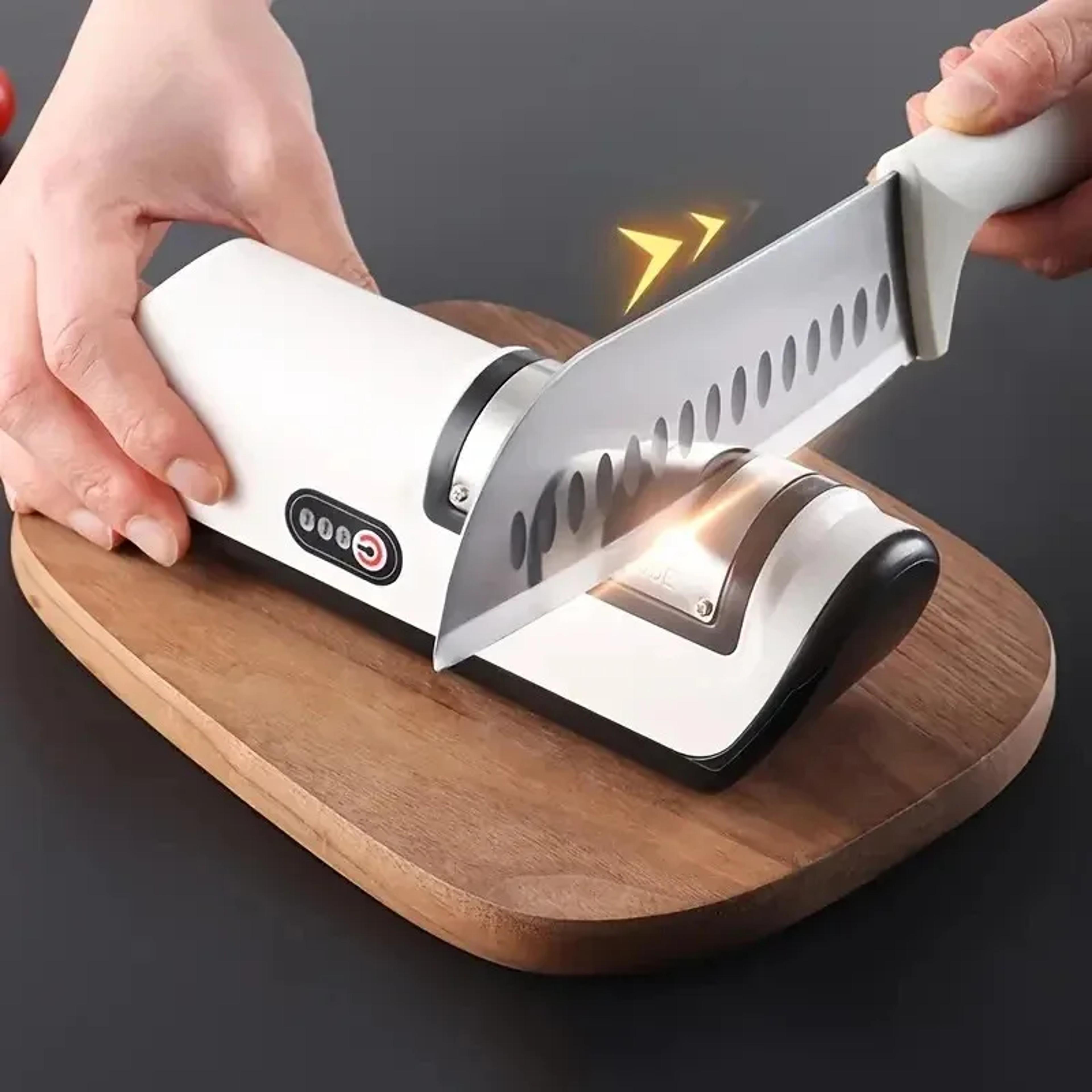 electric knife sharpener multifunctional 4-gear automatic kitchen accessory