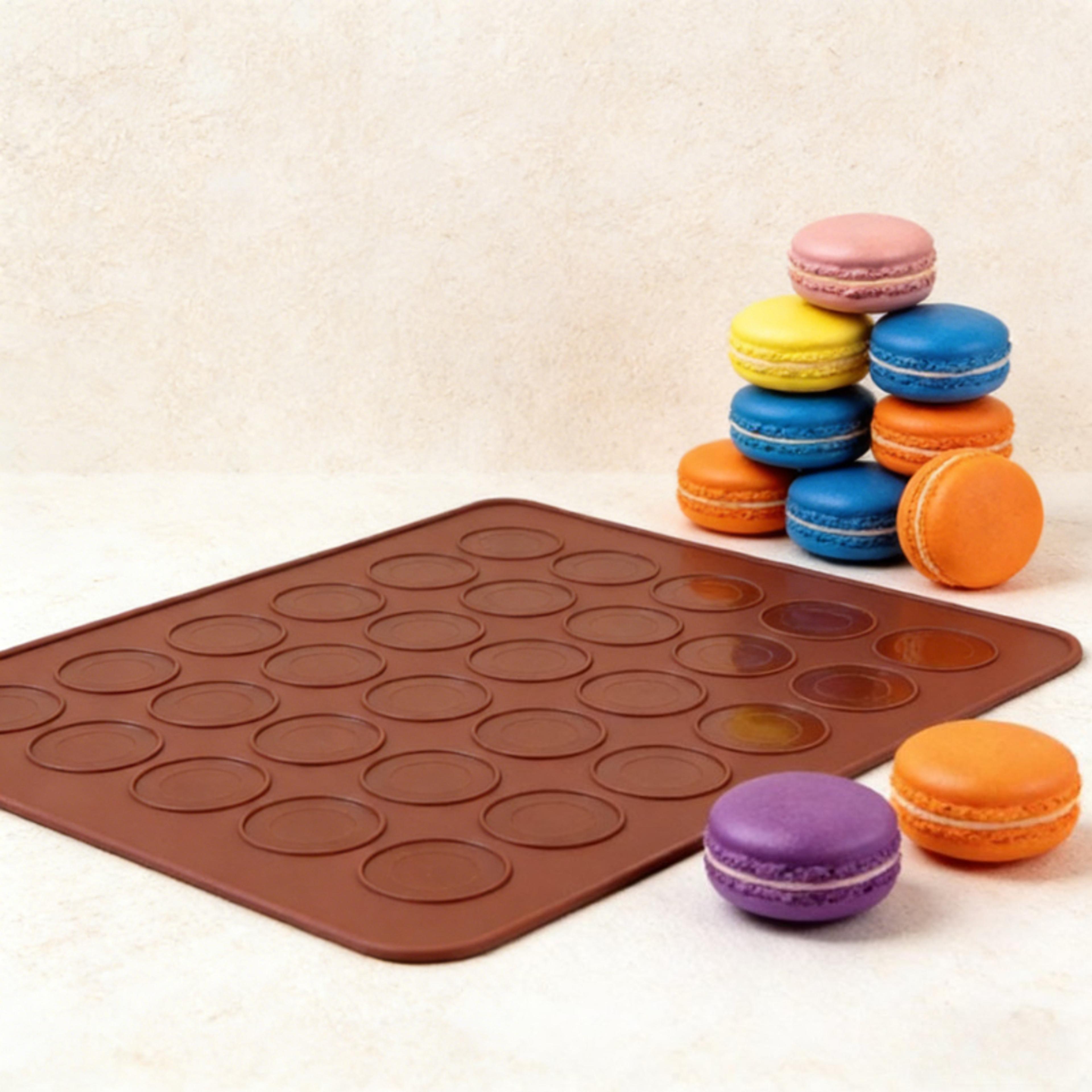 non-stick silicone macaron baking mat - food grade, safe, and reusable