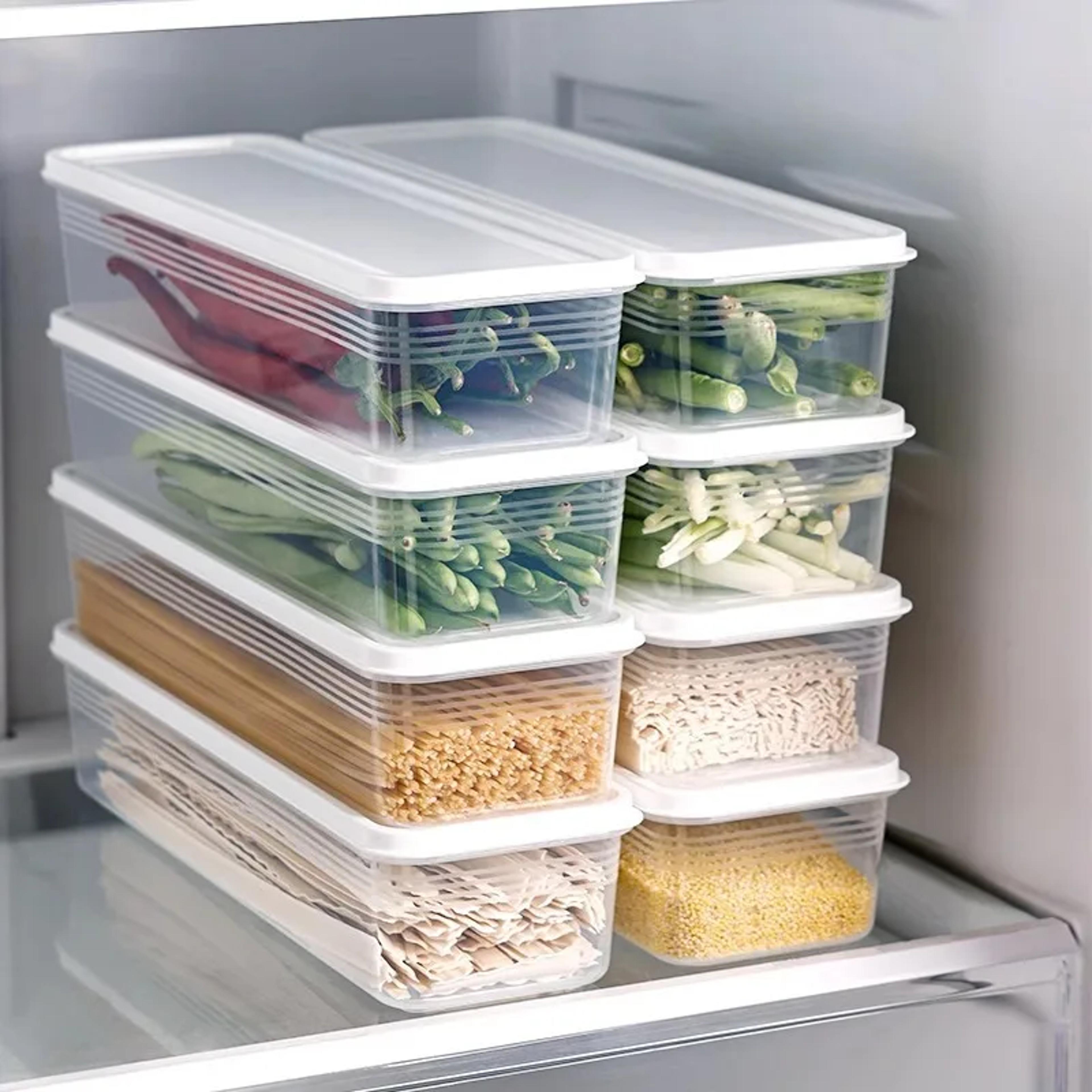 fresh-keeping storage box for refrigerator – transparent sealed food preservation container