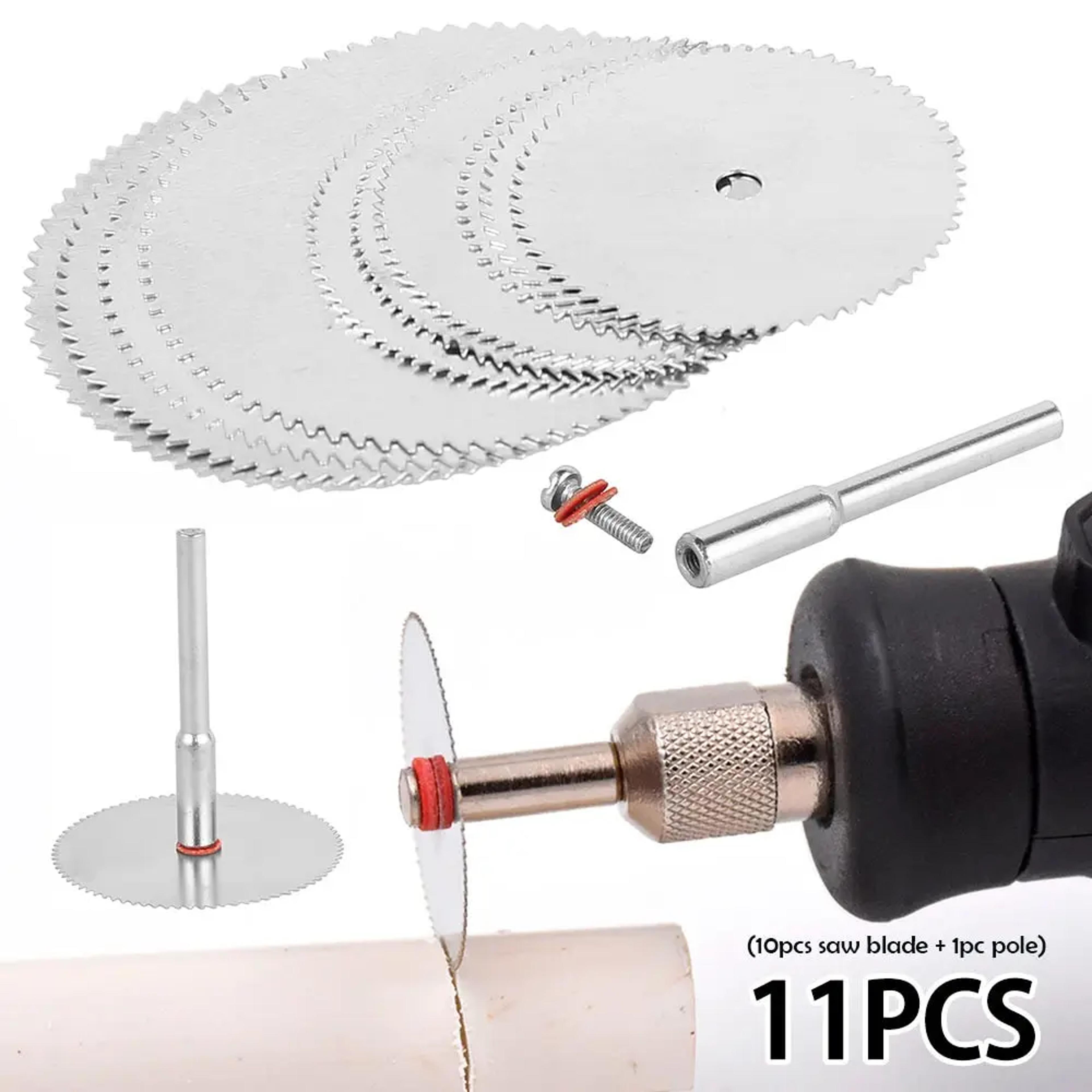 mini circular saw blades set - stainless steel cutting disc for rotary tool, wood cutting wheel for electric tool