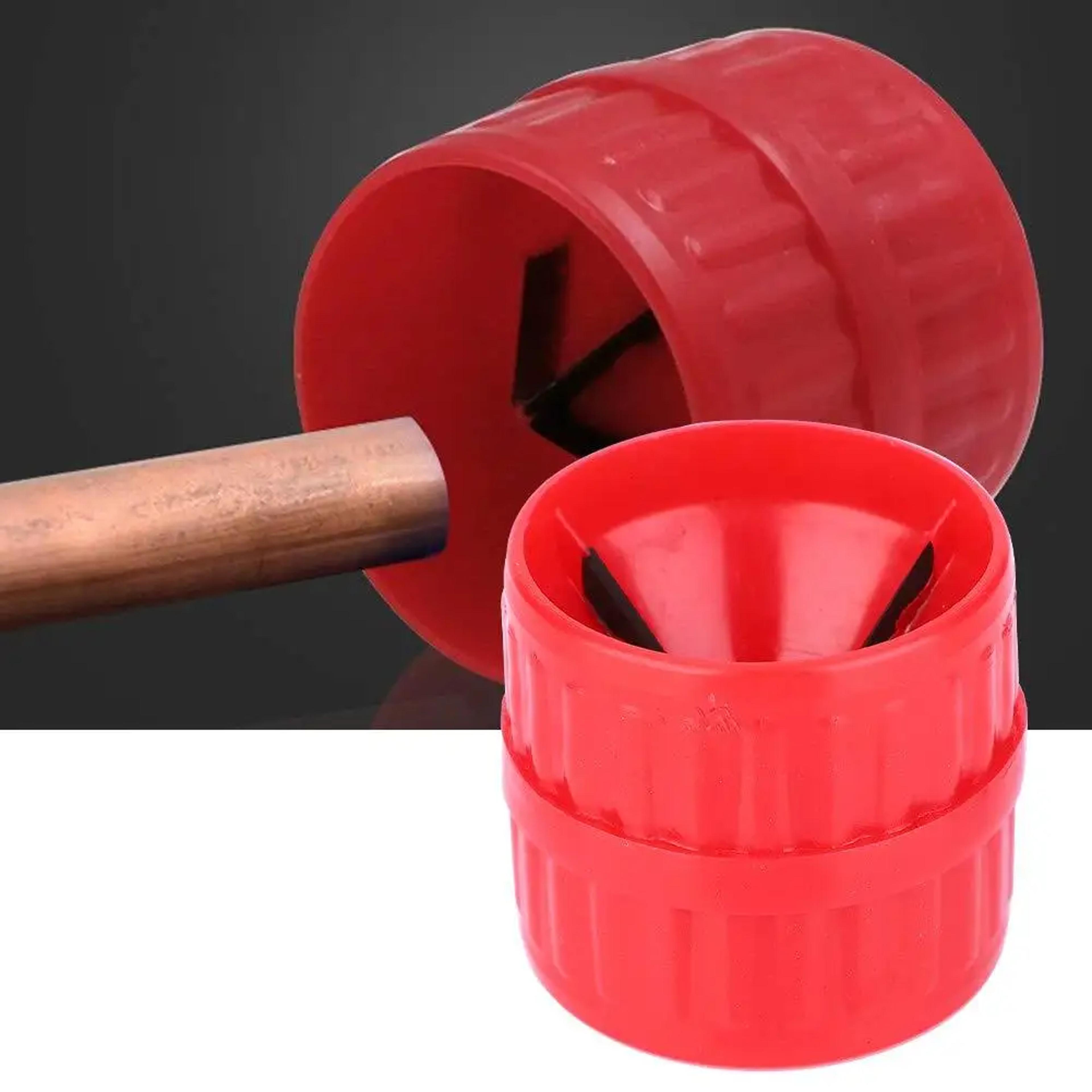heavy duty metal tube deburring tool for brass pipe chamfering, burr removal, and tube reaming – durable cleaning tool