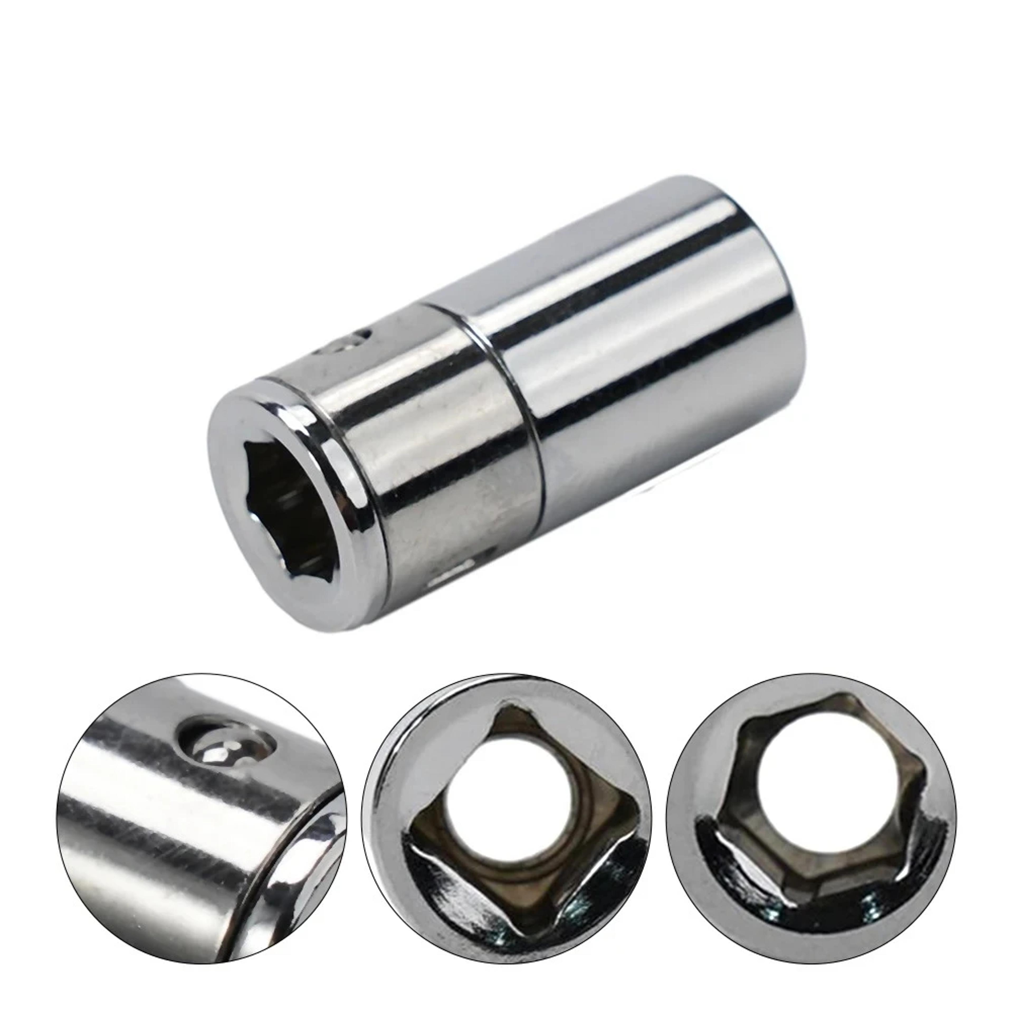 square drive to hex shank socket bits converter – quick release screwdriver adapter tool