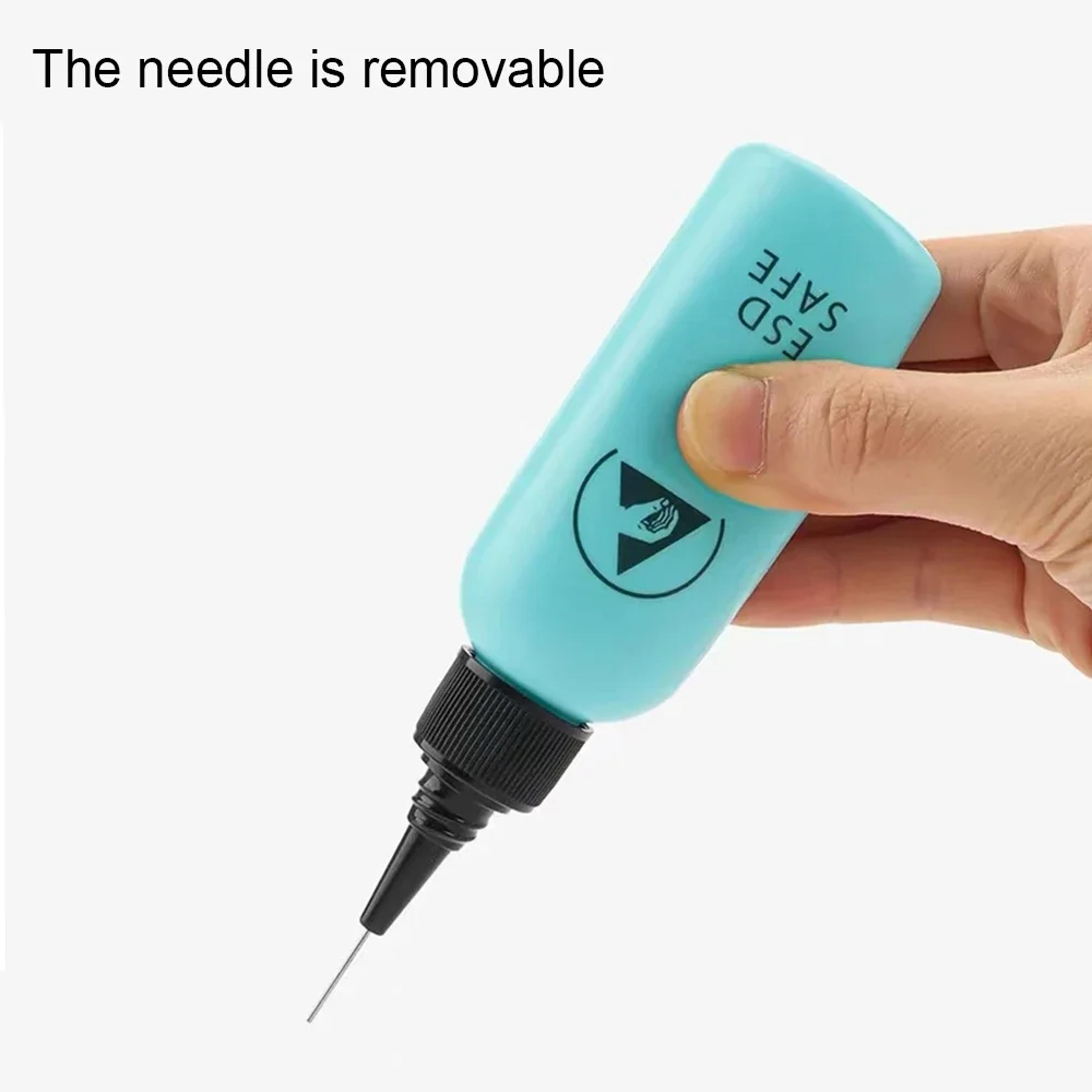leak-proof alcohol dispensing bottle with needle for mobile phone repair – anti-static rosin washing plate solution