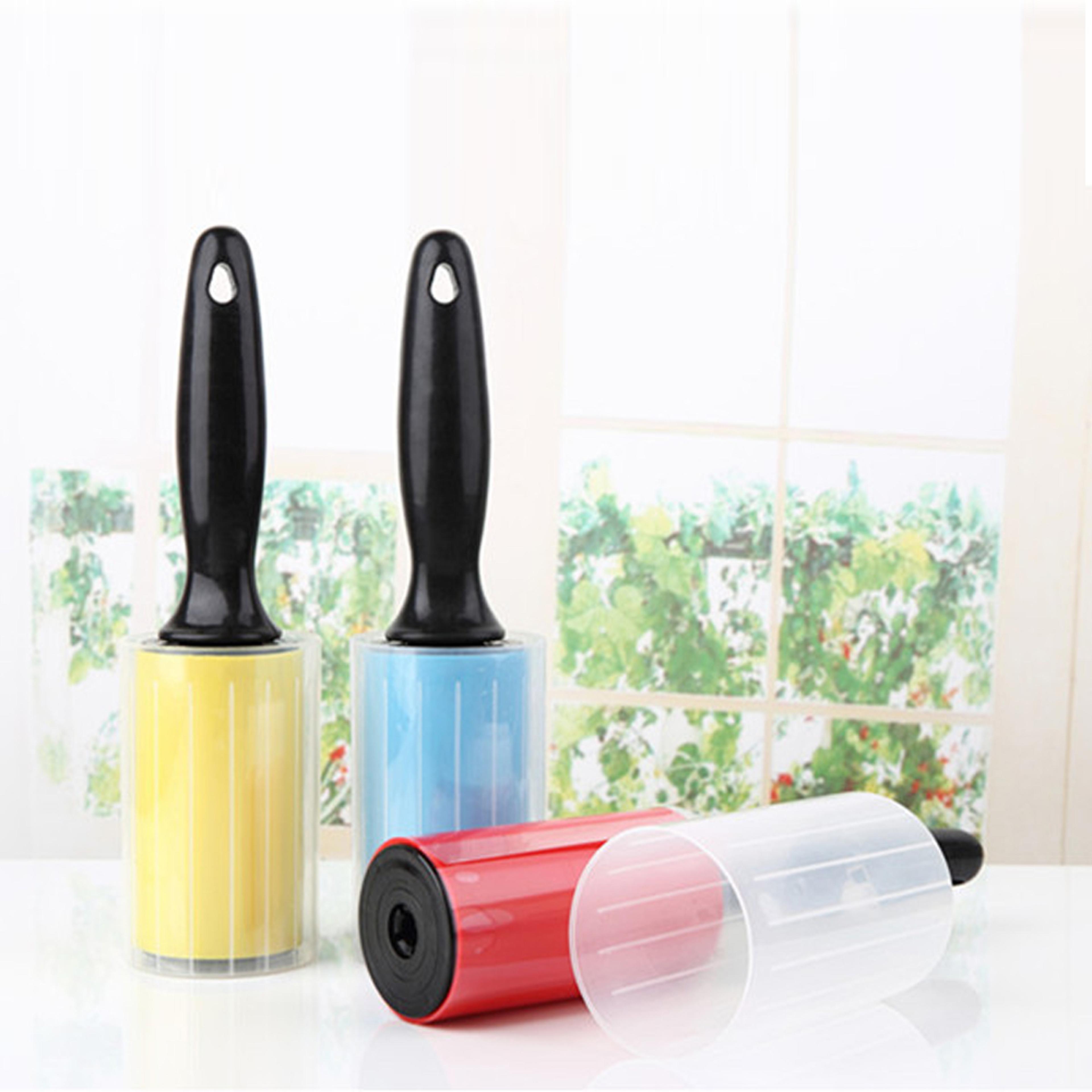 reusable sticky roller for cleaning clothes – silicone dust lint remover for cat and dog hair